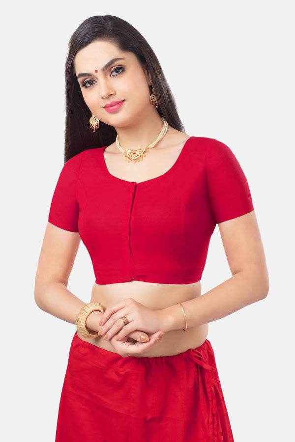Naidu Hall Princess Cut Short Sleeve two by two Blouse - Naidu Hall Family Store