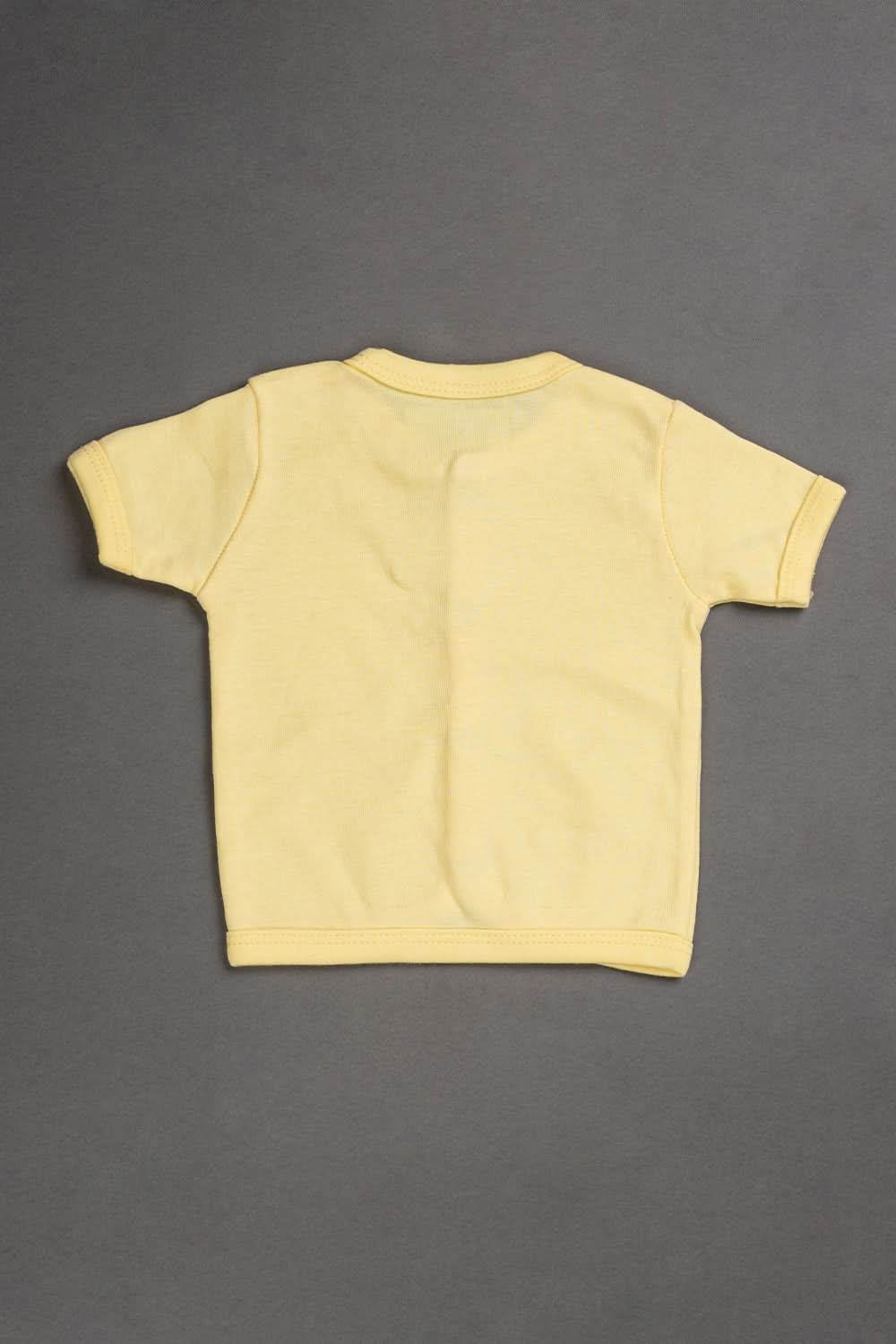 Oh Baby Cotton Interlock Knit Animal Print Infant Gift Set - Yellow - S203 - Naidu Hall Family Store