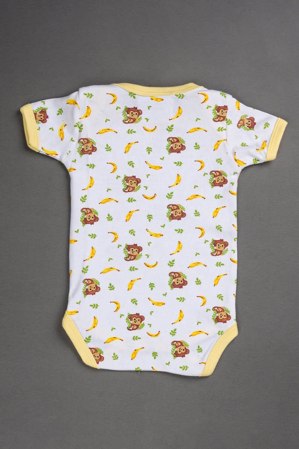 Oh Baby Cotton Interlock Knit Animal Print Infant Gift Set - Yellow - S203 - Naidu Hall Family Store