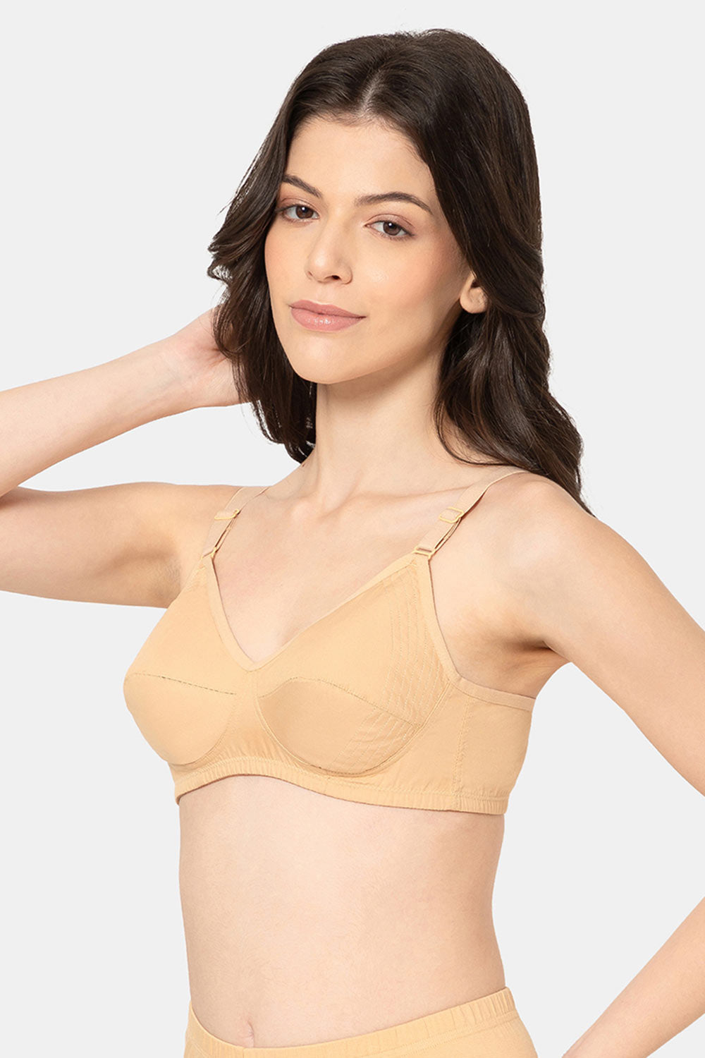 Naidu hall Cotton Bra for Women – Non-Wired Full Coverage Everyday Bra for Sarees - ES2W