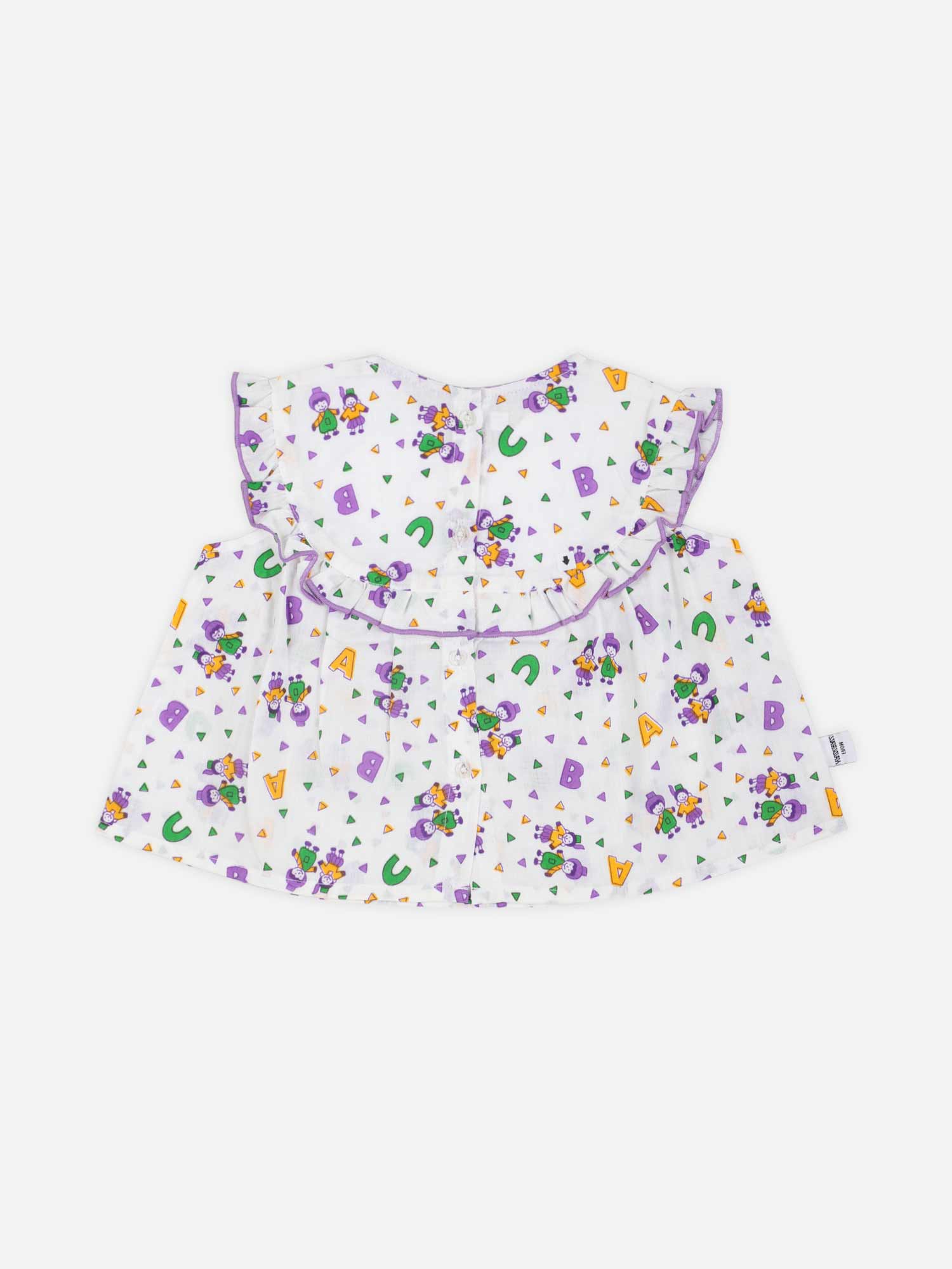 Oh Baby Printed Back Open-Button Assorted - Tv03