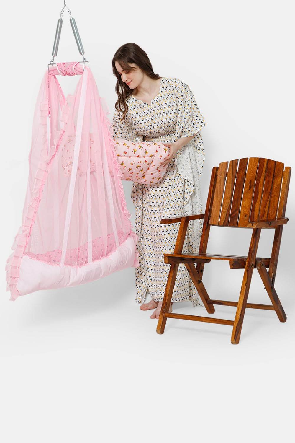 Oh Baby Printed Thuli Bed Pink - Bepr - Naidu Hall Family Store