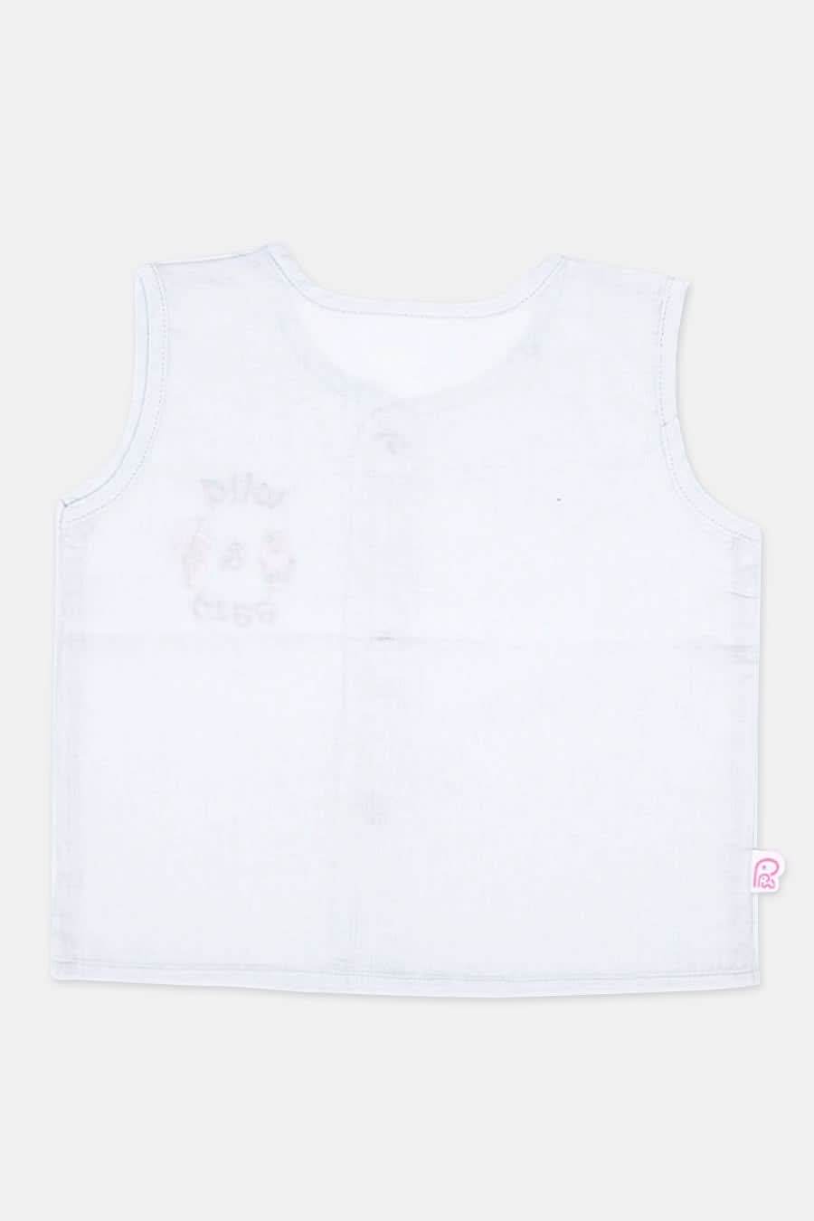 Oh Baby Wild Free Cotton Sleeveless Shirt with Front Button Opening - PV01 - Naidu Hall Family Store