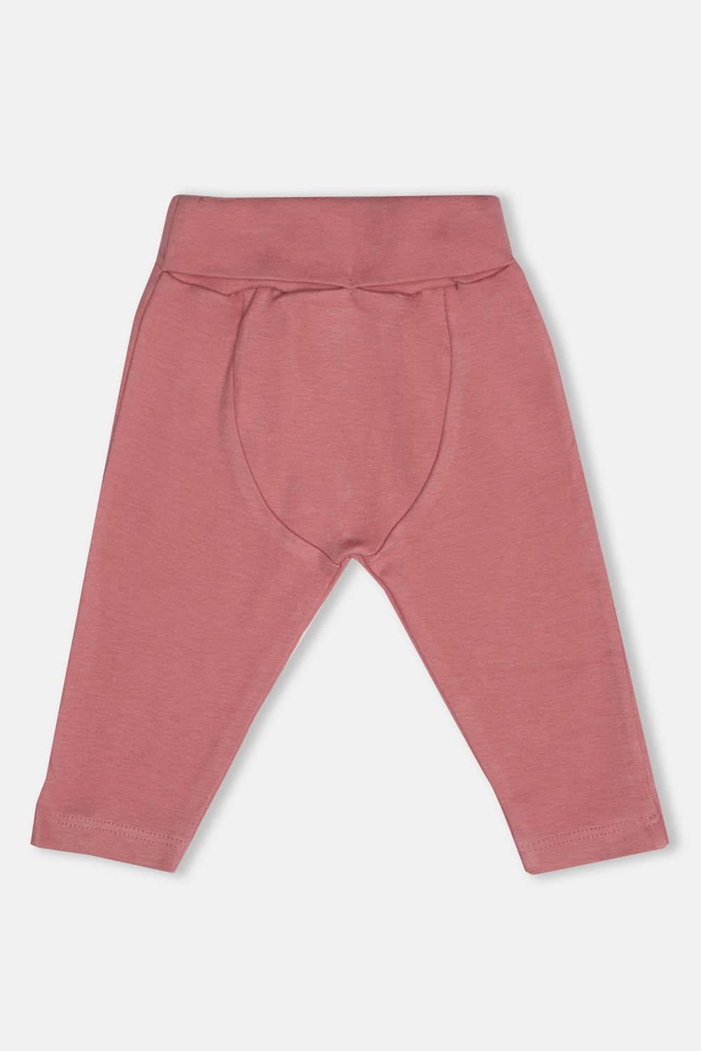 Oh Baby Cotton Interlock Knit Animal Print Pant Pack Of - 2 - Pink & Assorted - Tr01 - Naidu Hall Family Store