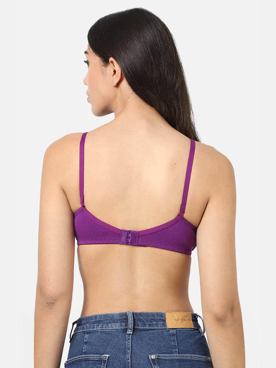 Fashionable Non-Wired Non-Padded Back Closure Intimacy Everyday T-Shirt Bra - Blue Shades - ES06 - Naidu Hall Family Store
