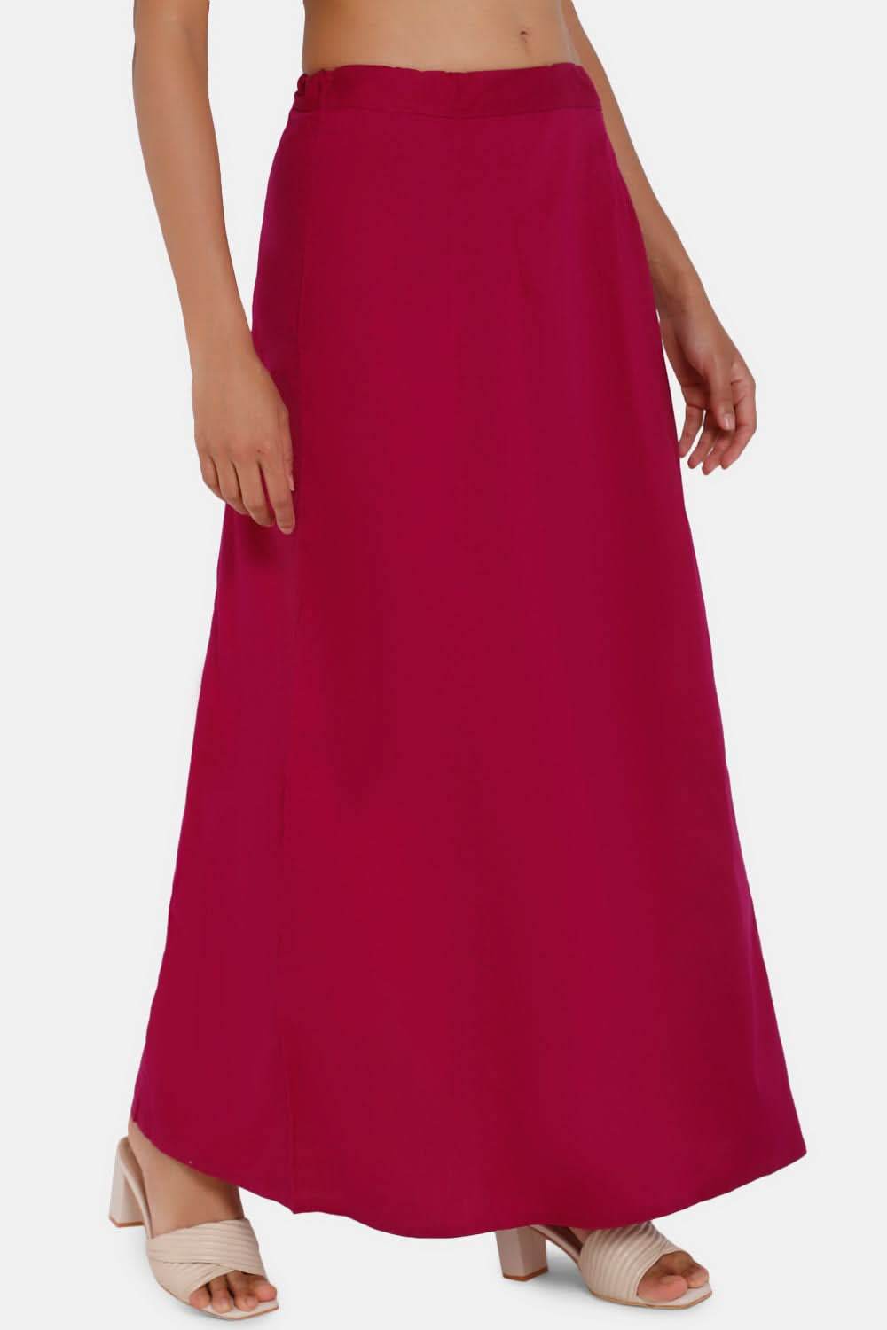 Premium 100% Cotton Saree Inskirt in Popular Colors | Naidu 7-Part Saree Hall Petticoat HC40 - Naidu Hall Family Store