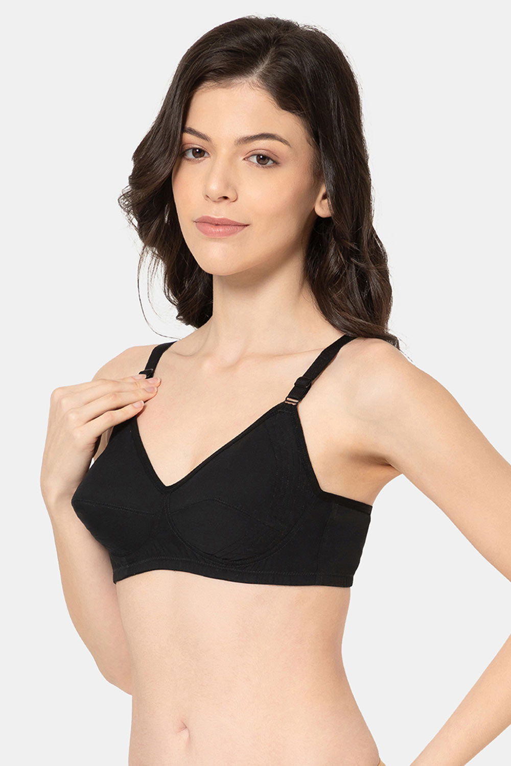 Naidu hall Cotton Bra for Women – Non-Wired Full Coverage Everyday Bra for Sarees - ES2W