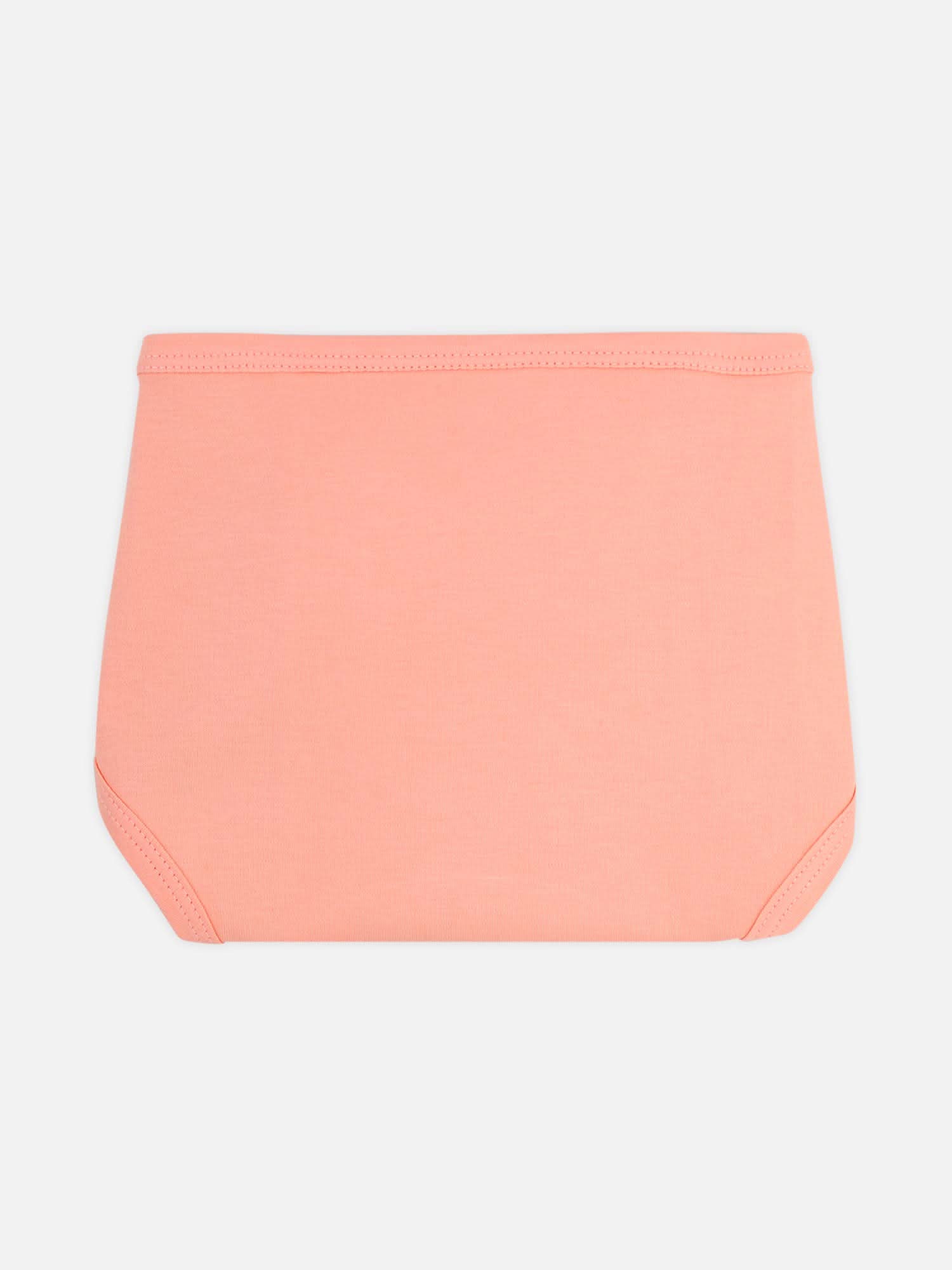 Oh Baby Plain Embroidery Knitted Round Orange - Rdpl