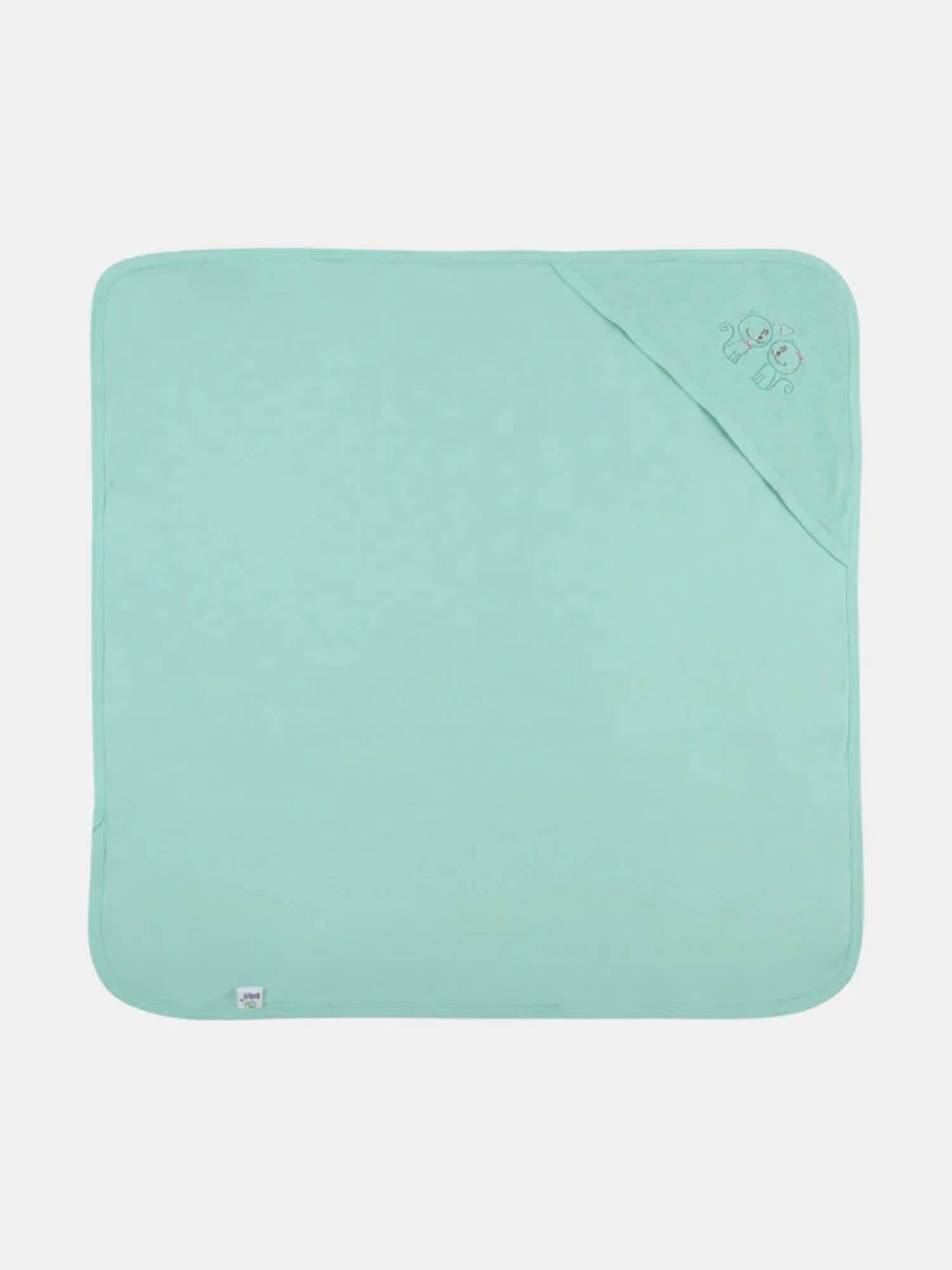 Oh Baby Plain Embroidery Carry Towel Light Green - Htpr - Naidu Hall Family Store