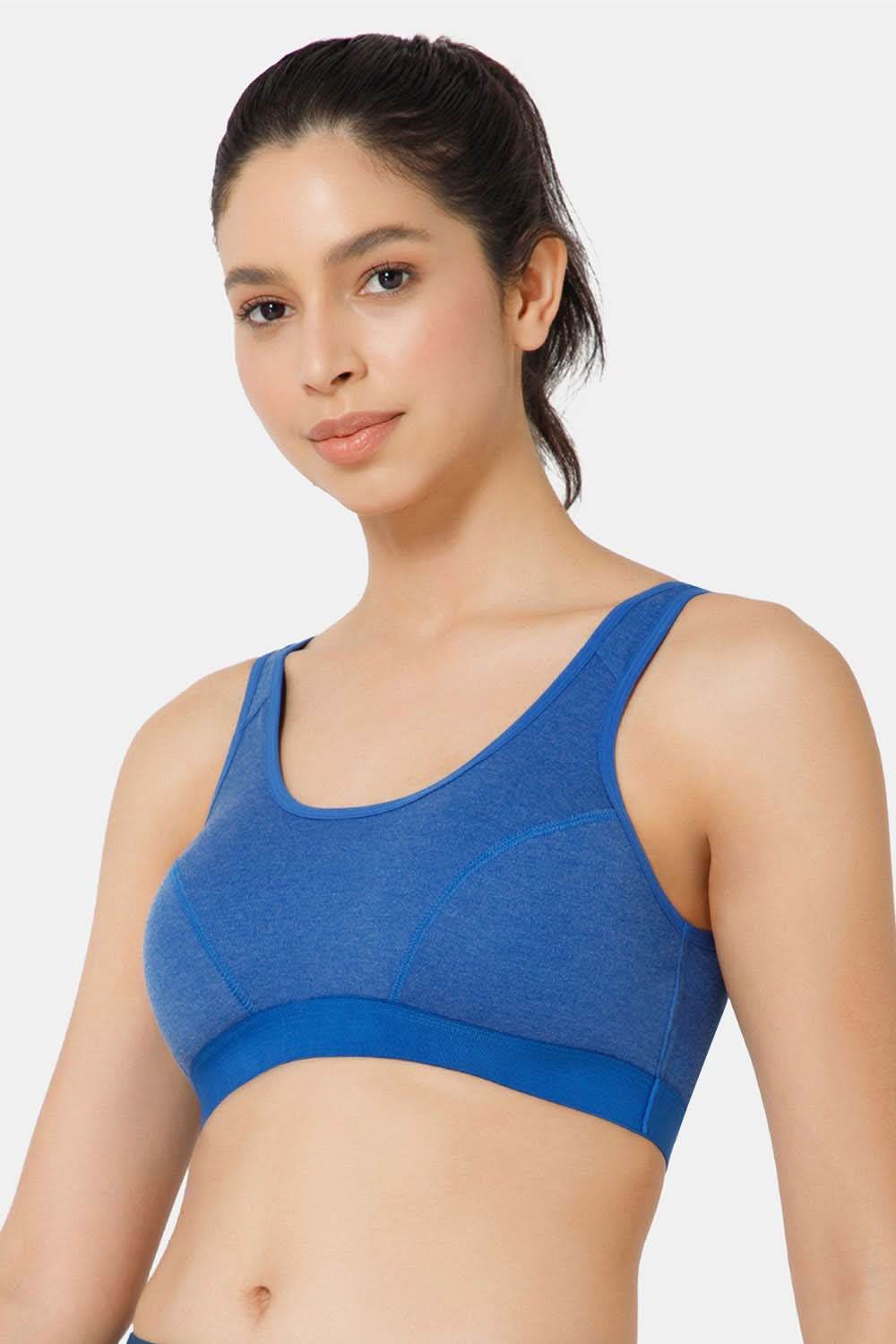 Naidu Hall Cotton Sports Bra - Erica | High Coverage, Cut & Sew Design, Effortless Comfort - Naidu Hall Family Store