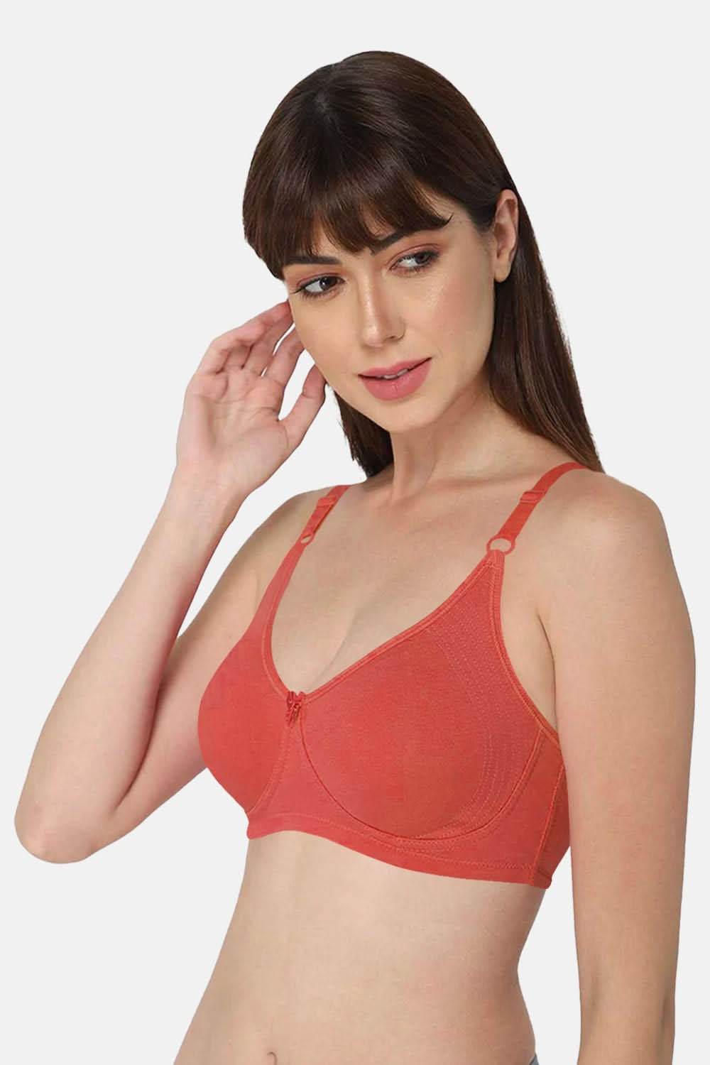 High Coverage Non-Wired Non-Padded Intimacy T-shirt Saree Bra - ES02 - Bright Shade - Naidu Hall Family Store