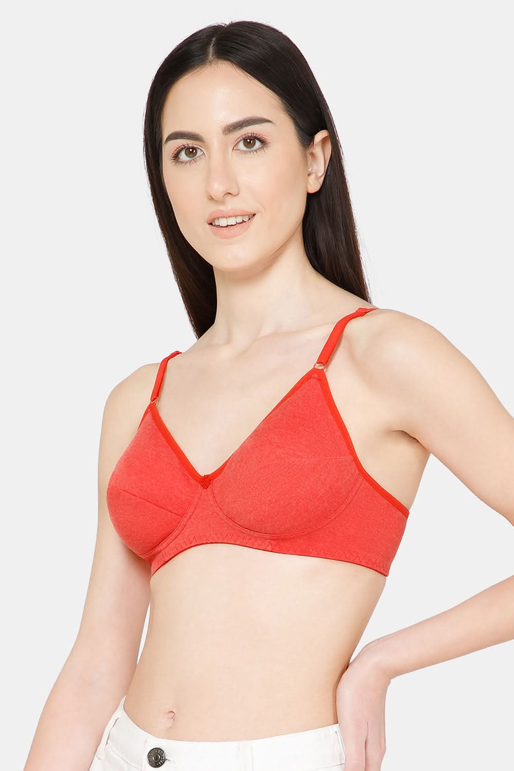 Light Red Colour Everyday Saree and Salwar Bra – Glori by INaidu Hall, Non-Wired, Non-Padded, Comfortable Fit for Daily Use