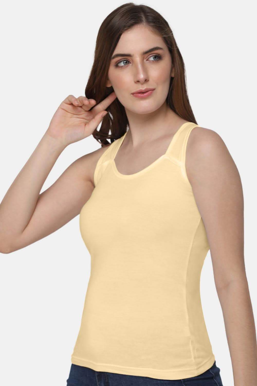 Full Coverage Sweat Absorbent Intimacy Cotton Tanktop - IN07 - Naidu Hall Family Store