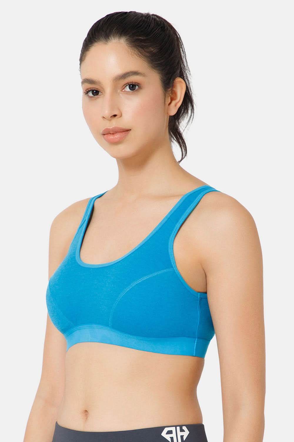 Naidu Hall Cotton Sports Bra - Erica | High Coverage, Cut & Sew Design, Effortless Comfort - Naidu Hall Family Store