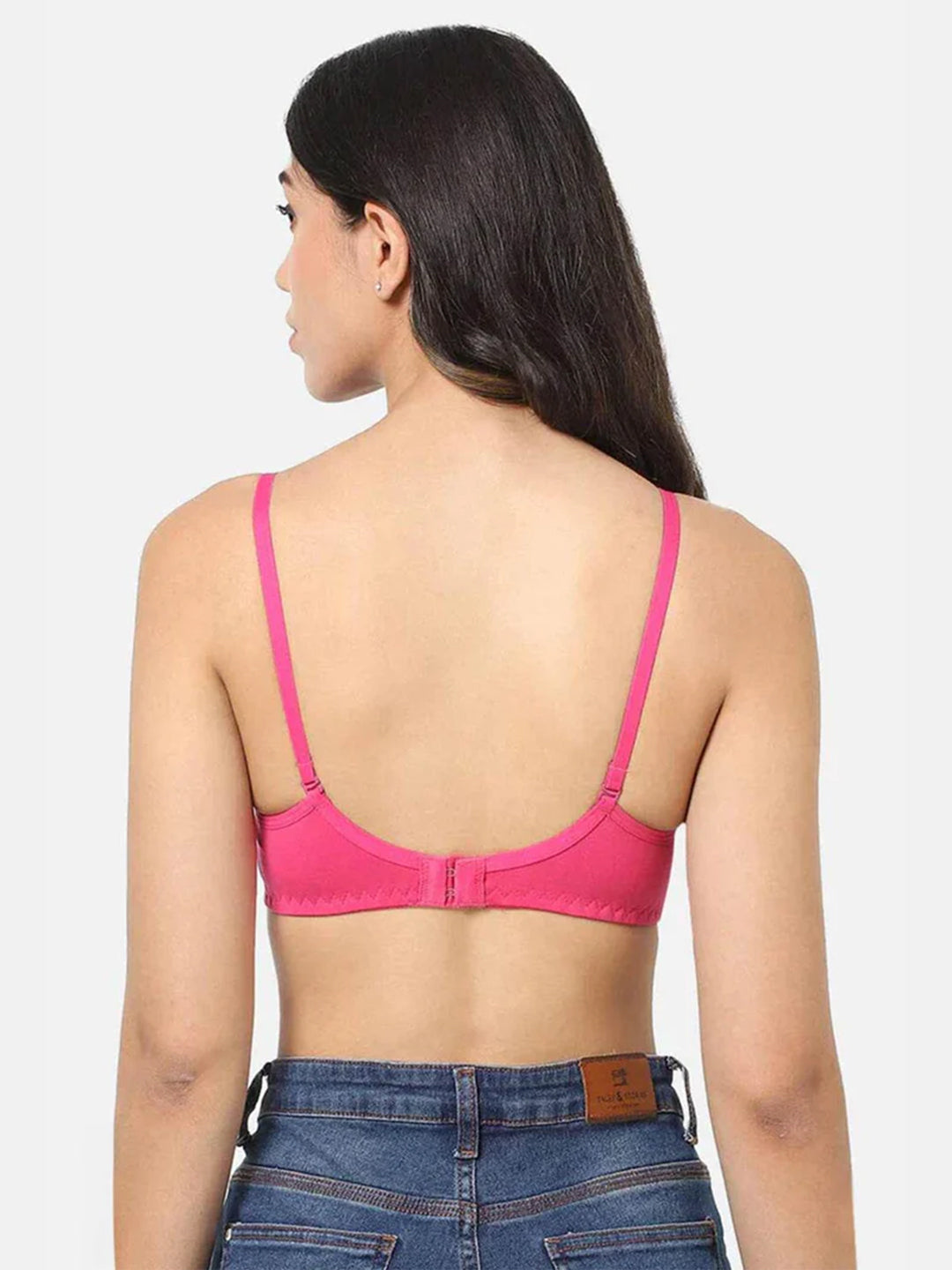 Fashionable Non-Wired Non-Padded Back Closure Intimacy Everyday T-Shirt Bra - Blue Shades - ES06