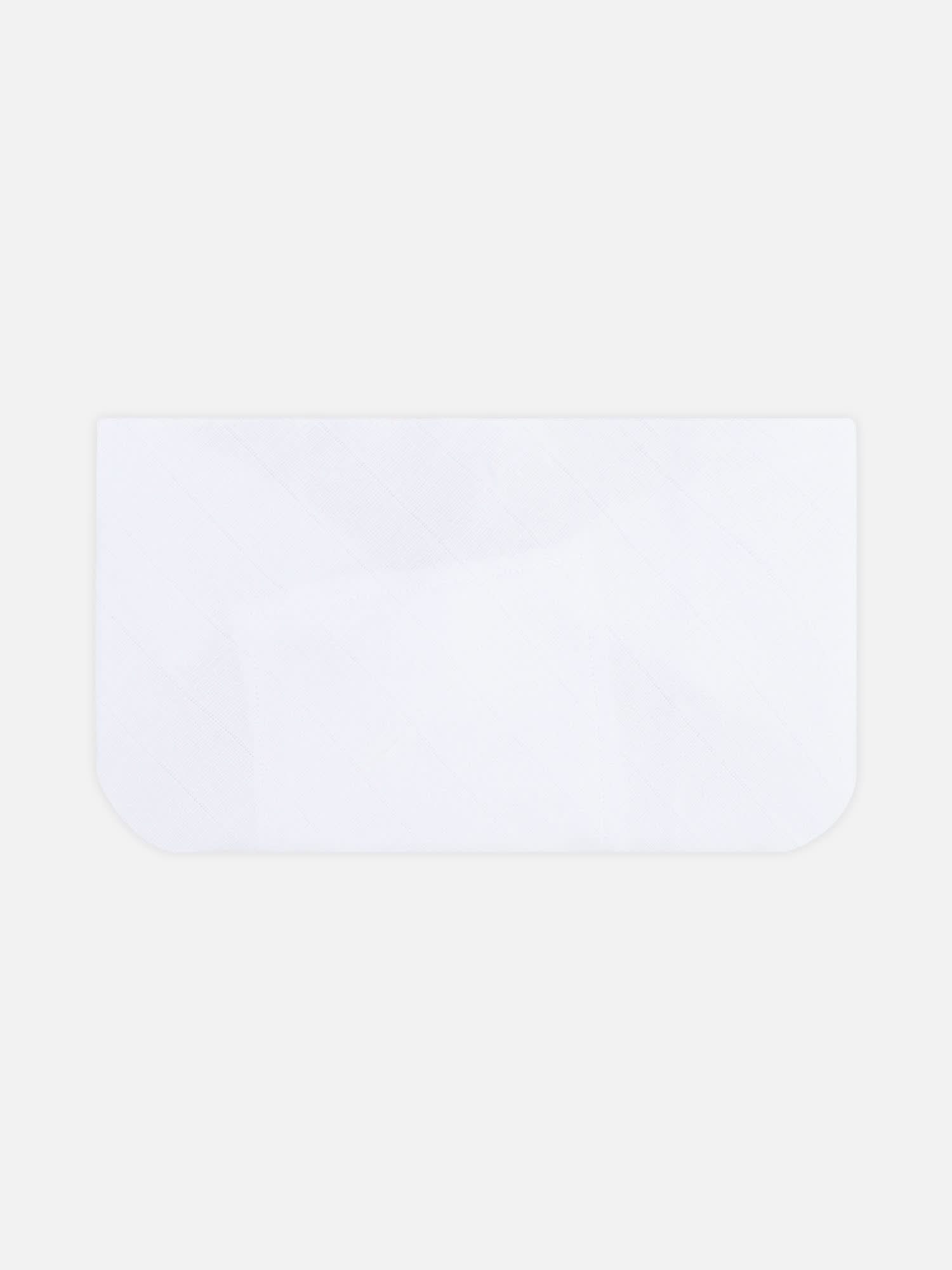 Oh Baby Plain Triangle Nappies White - Trpl