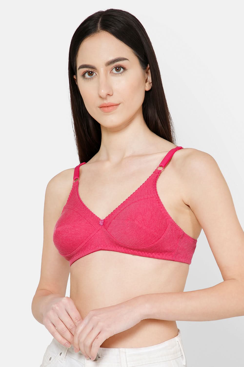 Naidu Hall Charmi Cotton Blend High-Coverage Non-Wired Saree and Salwar Bra with Adjustable Straps