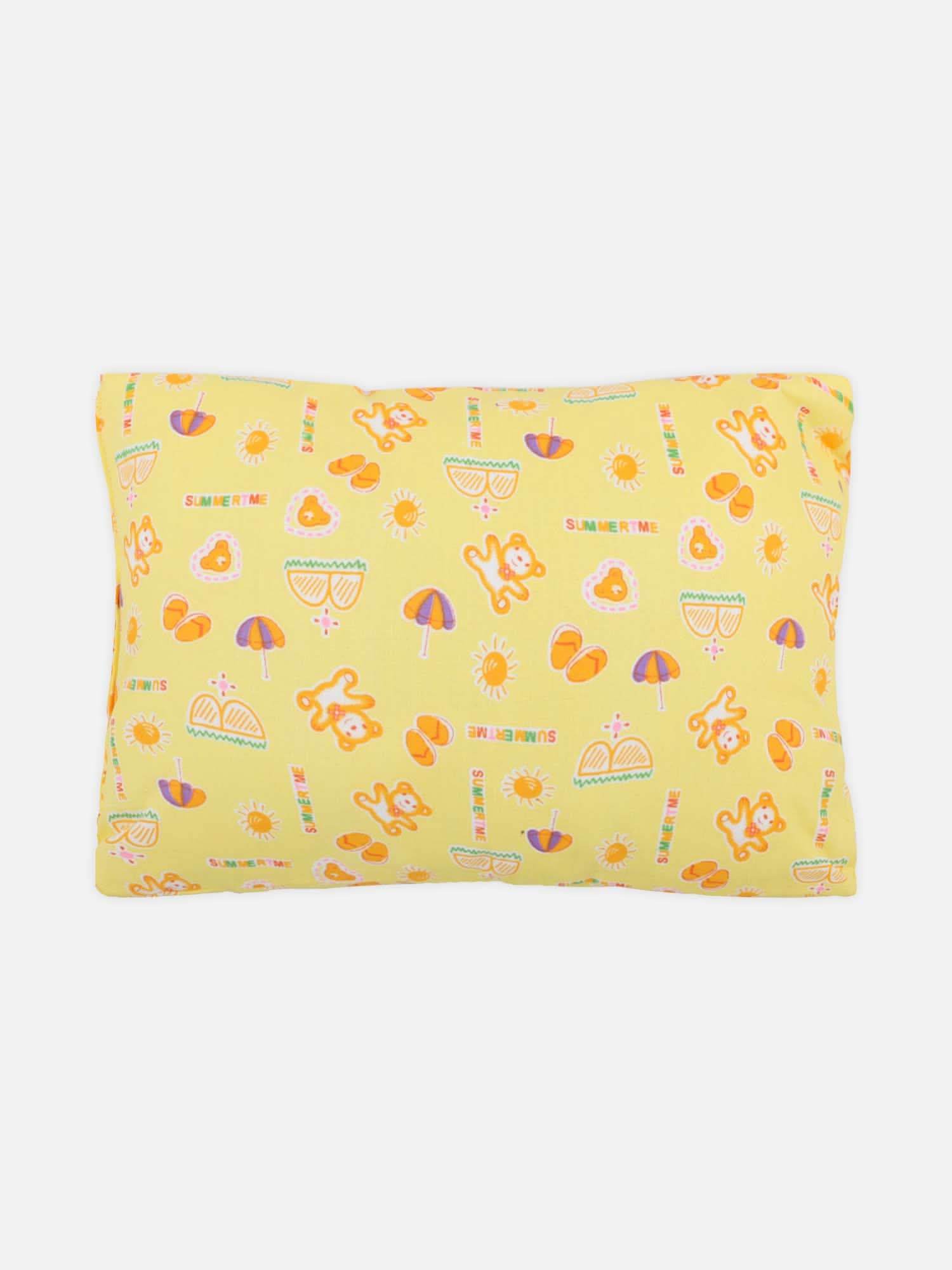 Oh Baby Printed Cotton Infants Sleeping Bed Assorted - Head and Side Pillow - Naidu Hall Family Store