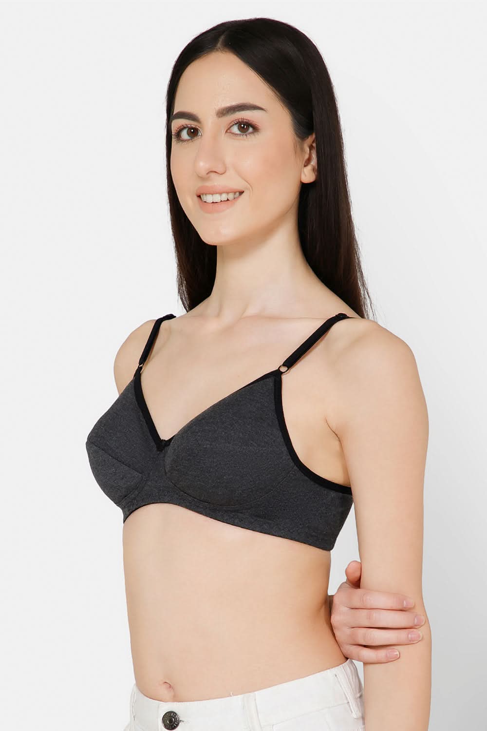 Black Colour Everyday Saree and Salwar Bra – Glori by INaidu Hall, Non-Wired, Non-Padded, Comfortable Fit for Daily Use