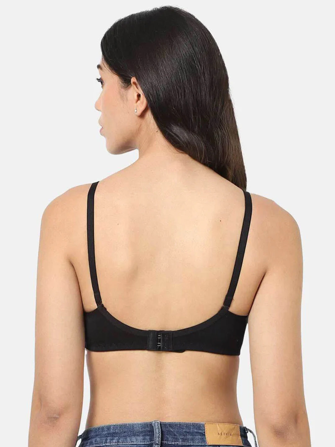 Fashionable Non-Wired Non-Padded Back Closure Intimacy Everyday T-Shirt Bra - Blue Shades - ES06
