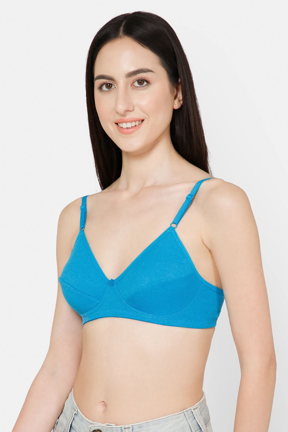 Blue Attol Colour Everyday Saree and Salwar Bra – Glori by INaidu Hall, Non-Wired, Non-Padded, Comfortable Fit for Daily Use