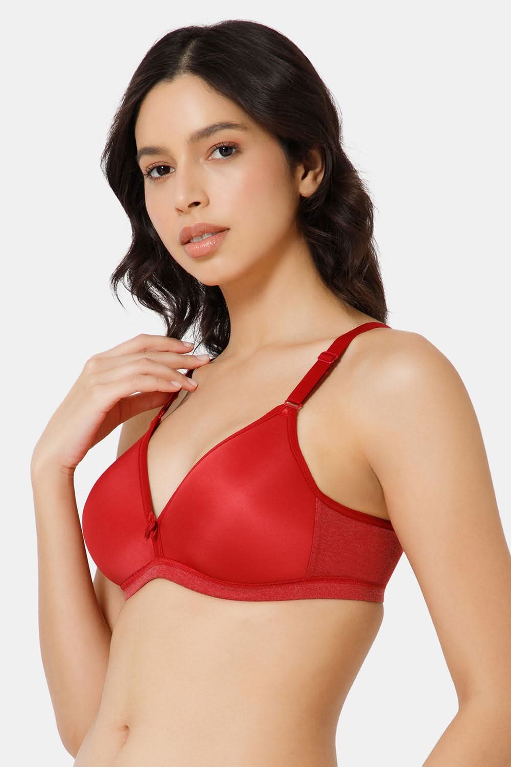 Side View of Nova T-Shirt Bra in Paradise Pink for Perfect Everyday Comfort
