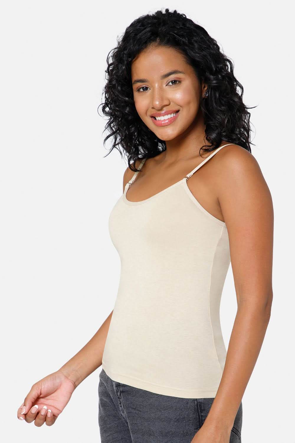 Intimacy Full Coverage Cotton Slip Camisole – IN15 | Non-Wired, Non-Padded & Ultra-Comfortable - Naidu Hall Family Store