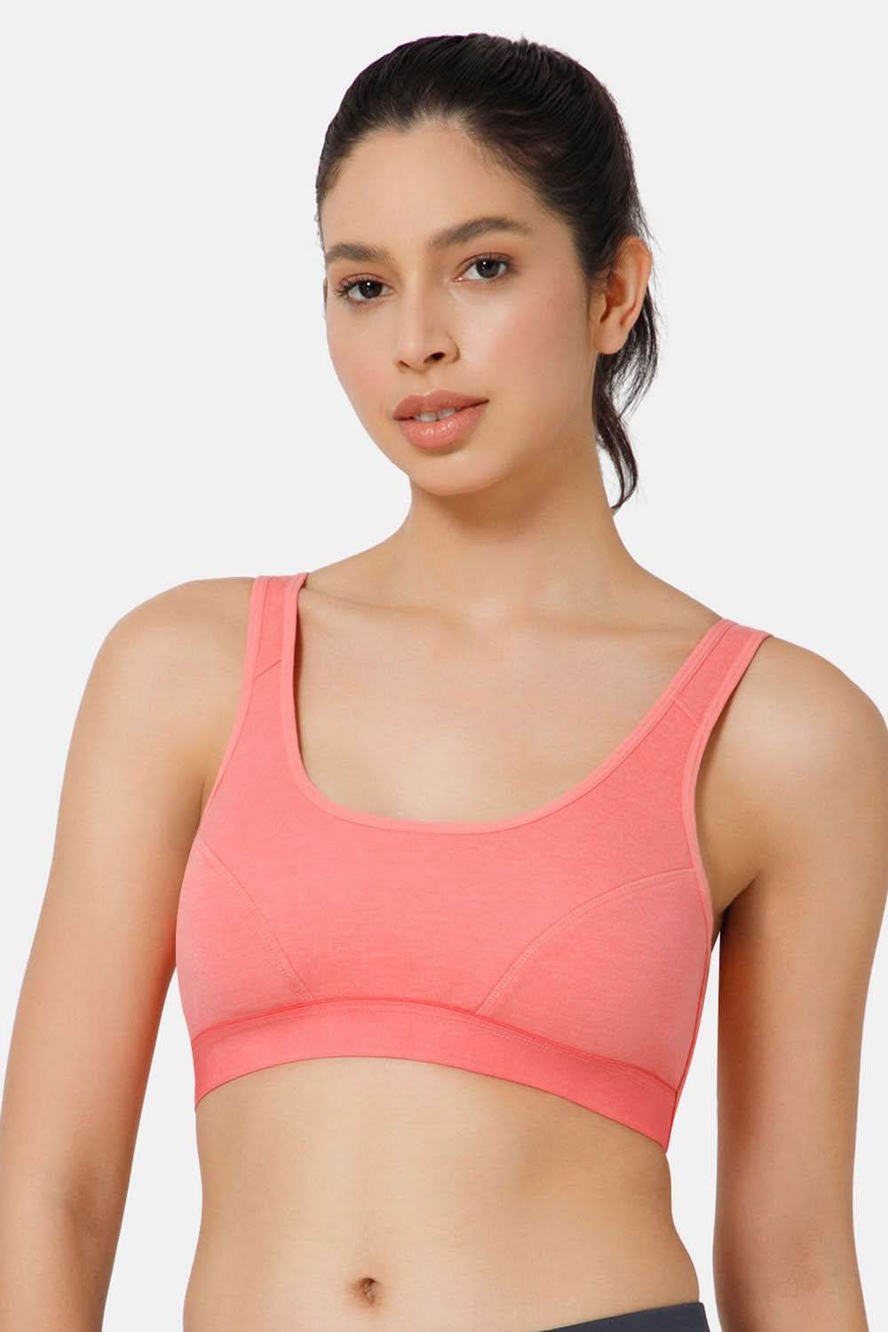 Naidu Hall Cotton Sports Bra - Erica | High Coverage, Cut & Sew Design, Effortless Comfort - Naidu Hall Family Store