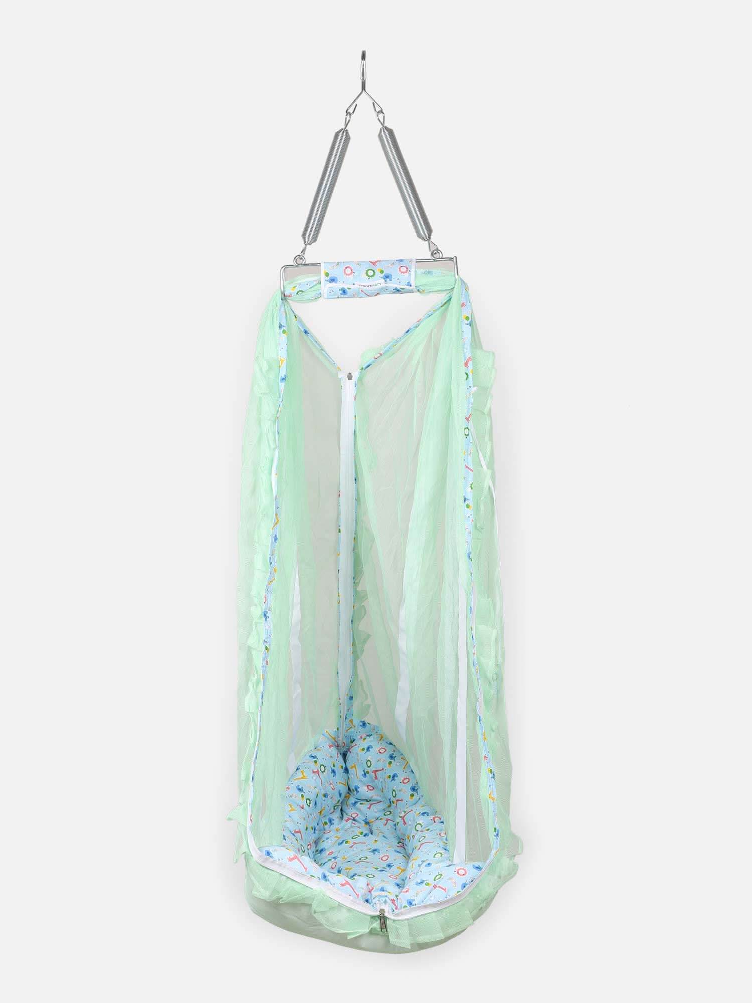 Oh Baby 100% Cotton Printed Infants Thuli Mosquito Net Bed for Kids - Bepr - Naidu Hall Family Store