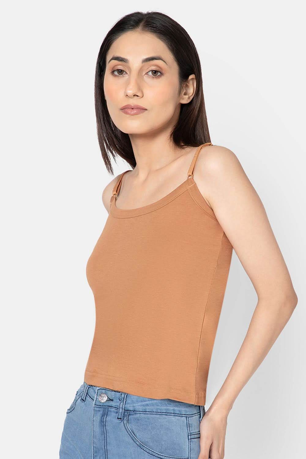 Intimacy Cotton Slip Camisole – IN05 | Wire-Free, Seamless & Adjustable - Naidu Hall Family Store
