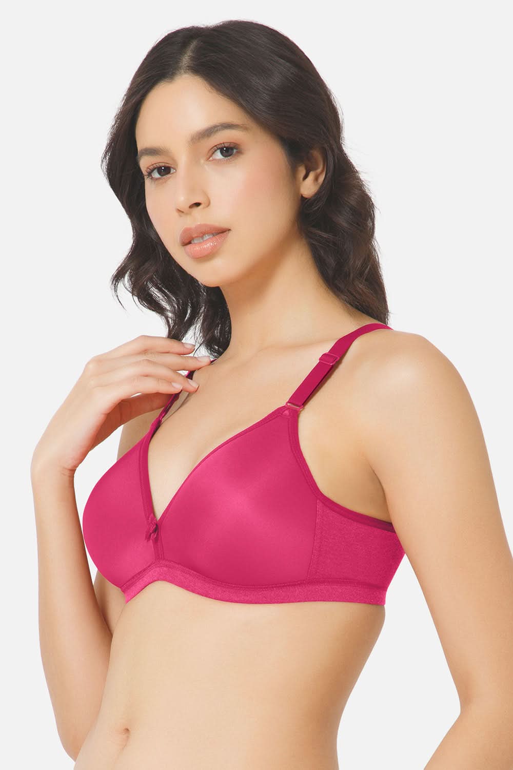 Side View of Fuchsia Nova T-Shirt Bra Designed for a Comfortable Everyday Fit