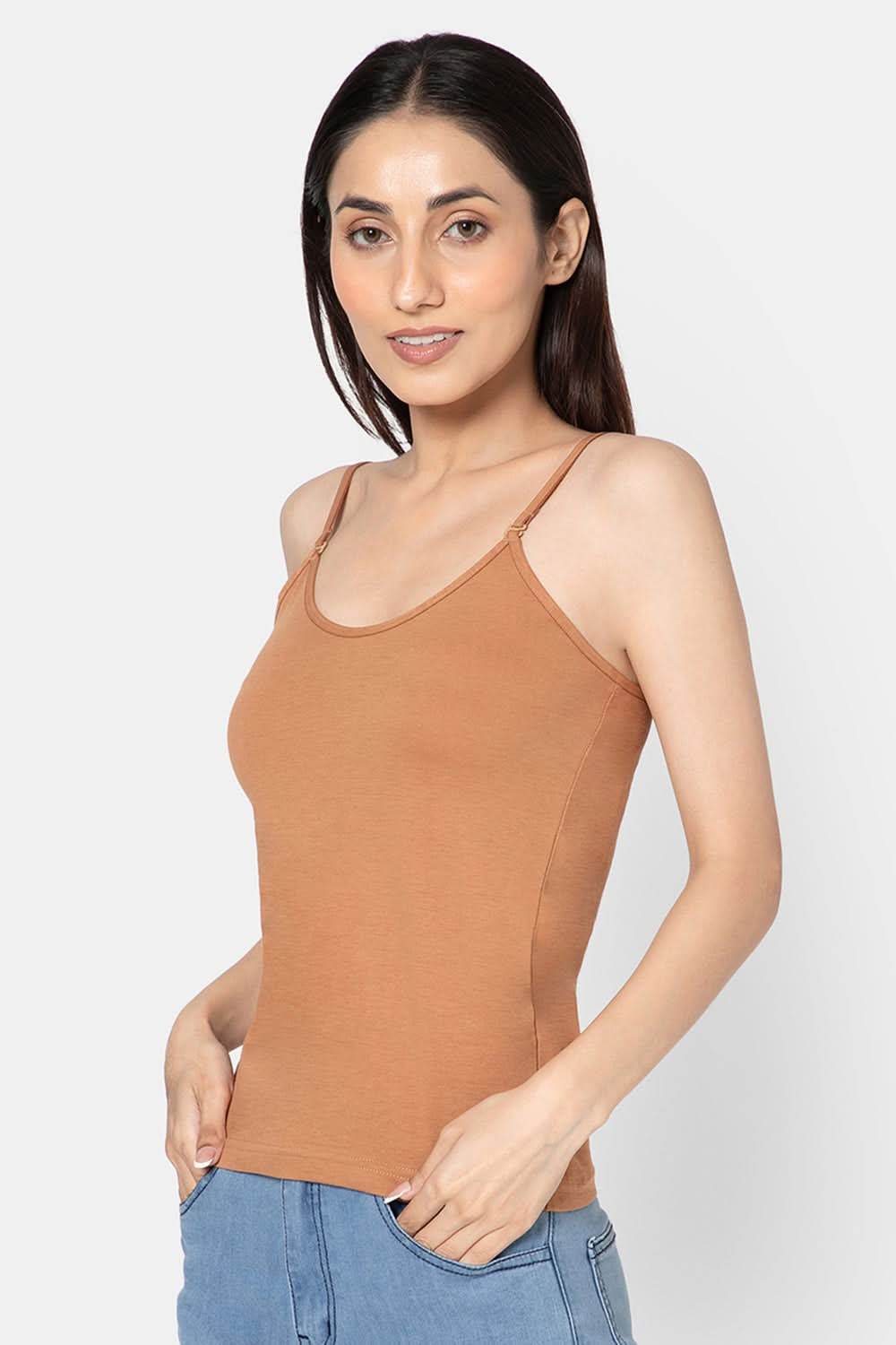 Intimacy Full Coverage Cotton Slip Camisole – IN15 | Non-Wired, Non-Padded & Ultra-Comfortable - Naidu Hall Family Store