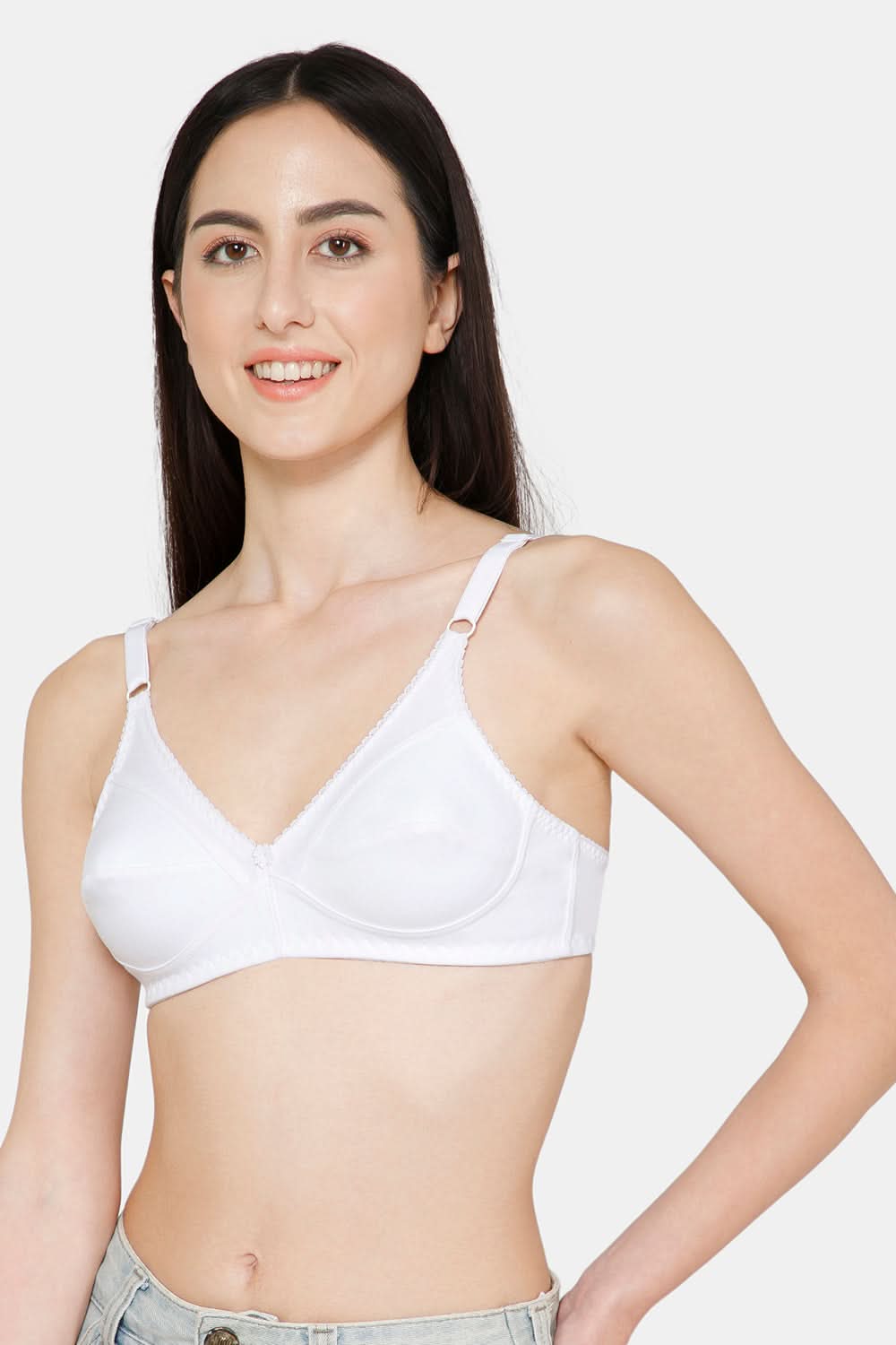 Naidu Hall Charmi Cotton Blend High-Coverage Non-Wired Saree and Salwar Bra with Adjustable Straps