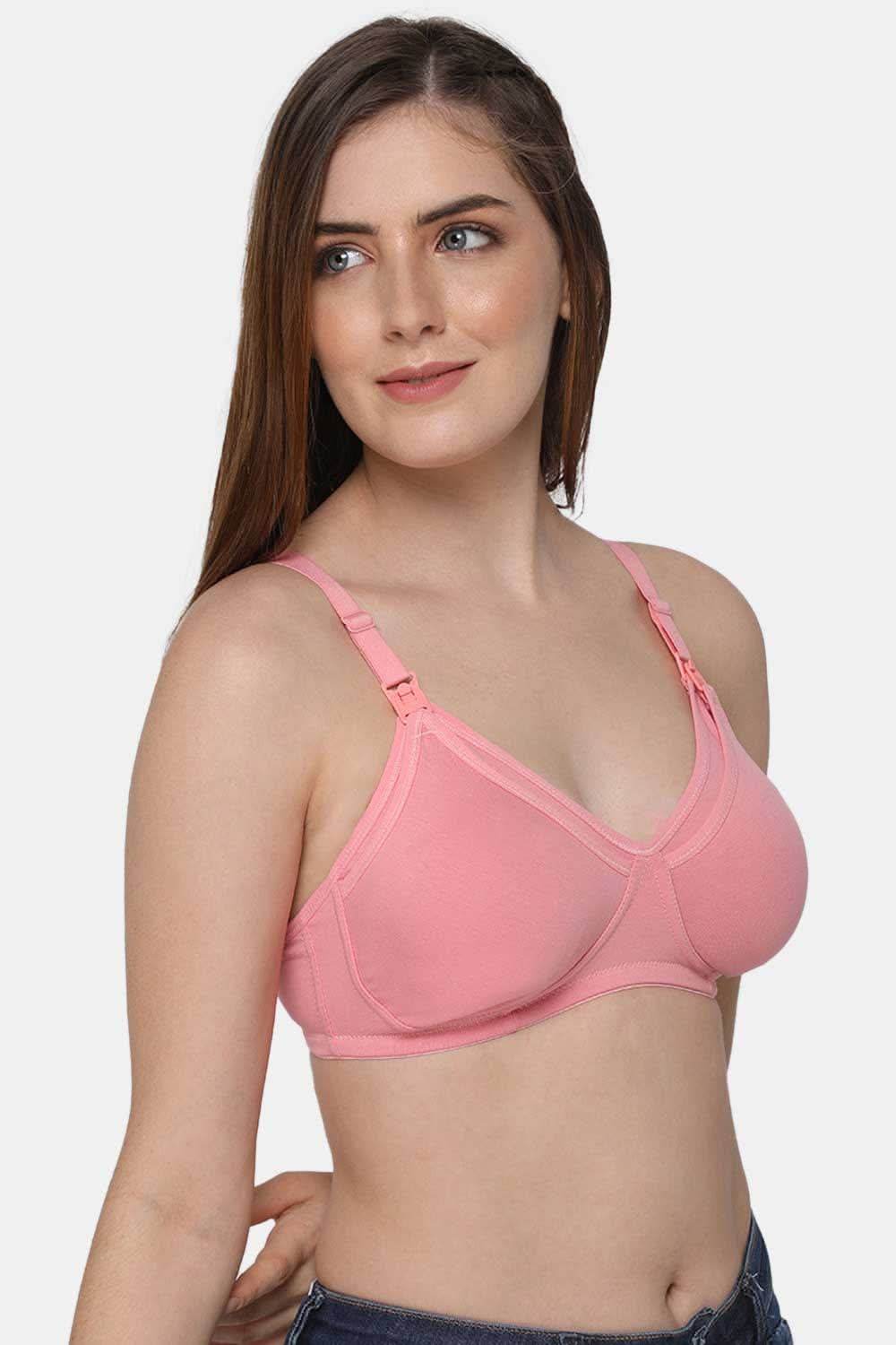 Moisture absorbent Cotton Blend Medium Coverage Non-Padded Intimacy Nursing Bra Other Shades- FB909 - Naidu Hall Family Store