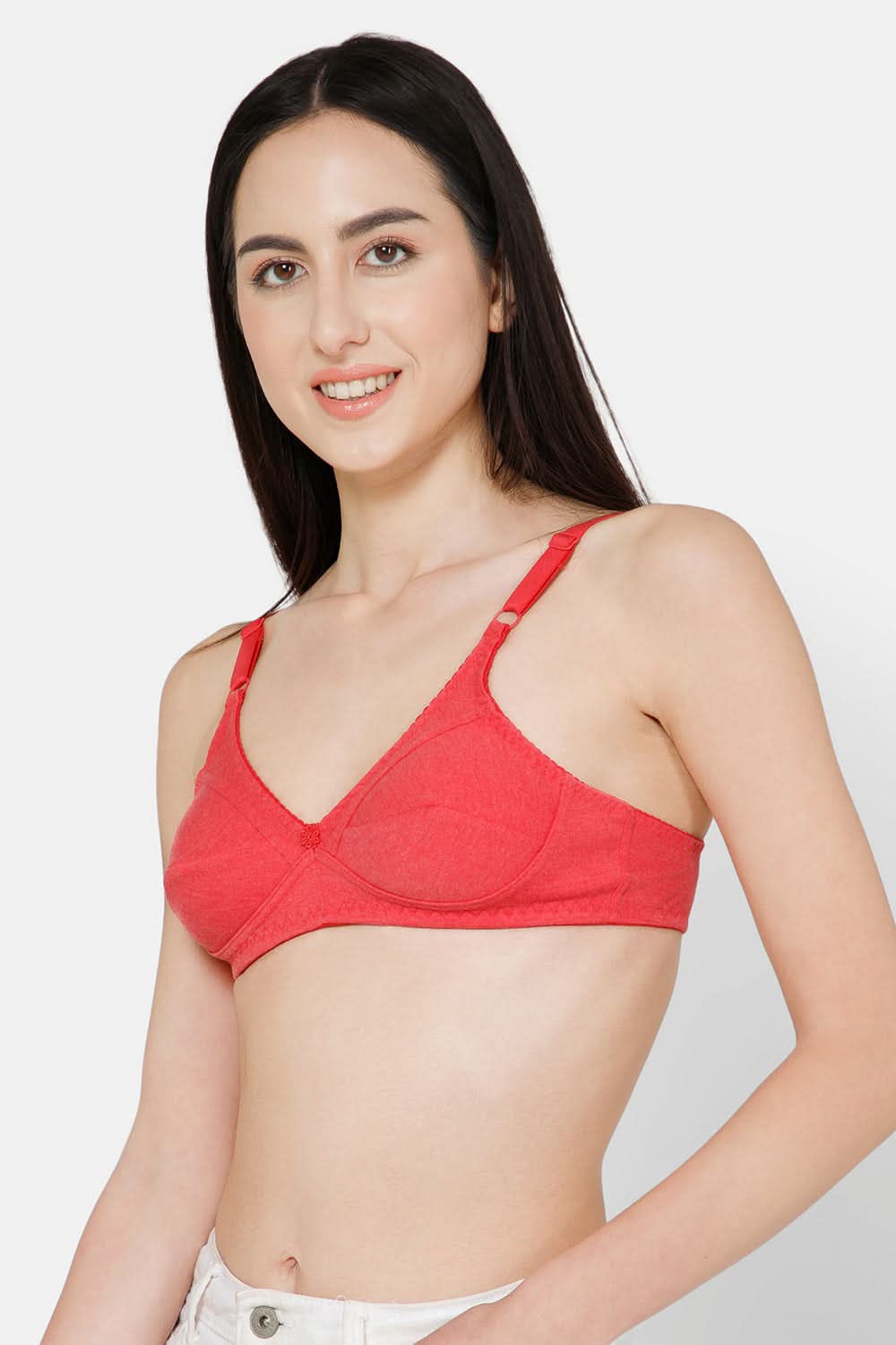 Naidu Hall Charmi Cotton Blend High-Coverage Non-Wired Saree and Salwar Bra with Adjustable Straps
