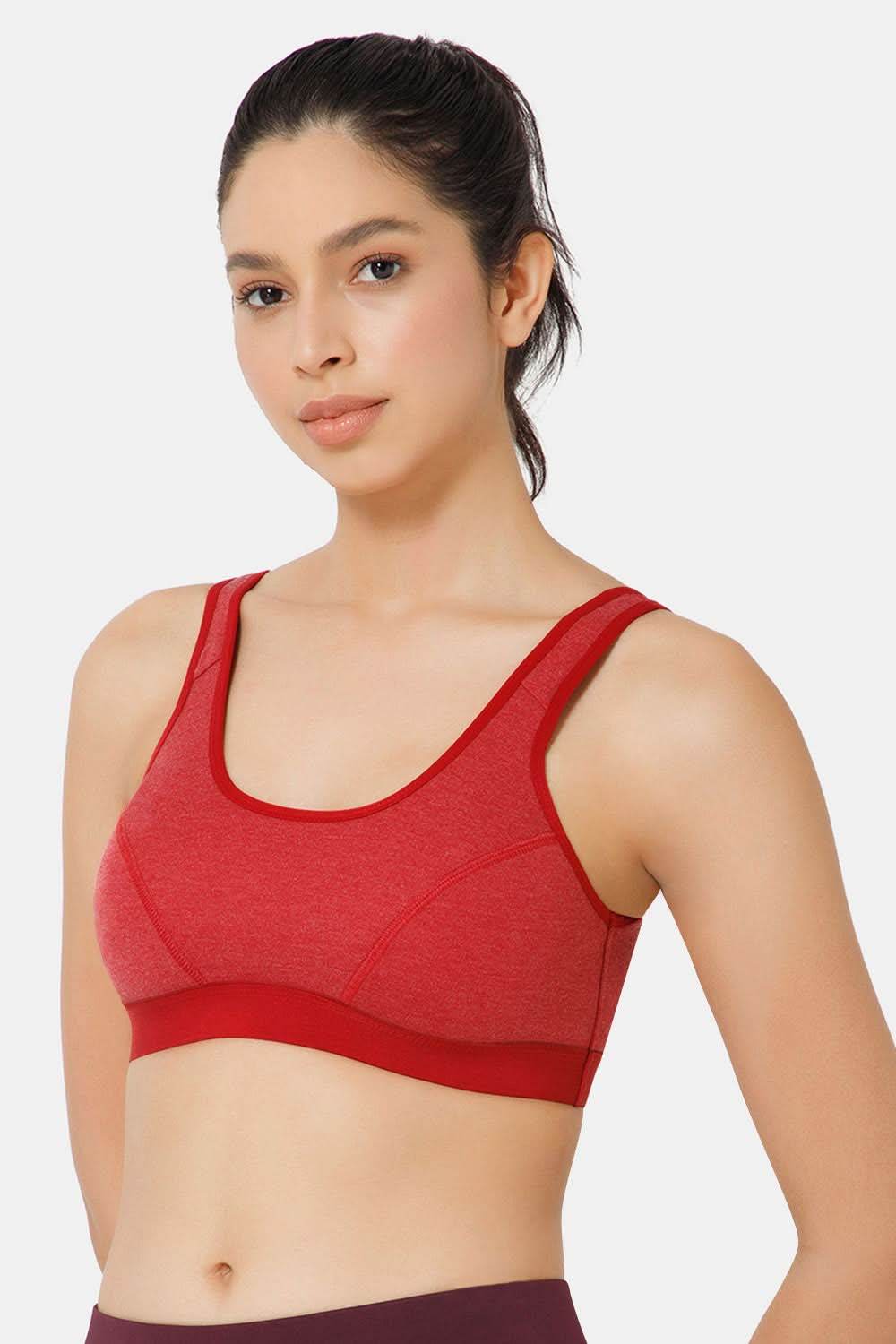Naidu Hall Cotton Sports Bra - Erica | High Coverage, Cut & Sew Design, Effortless Comfort - Naidu Hall Family Store