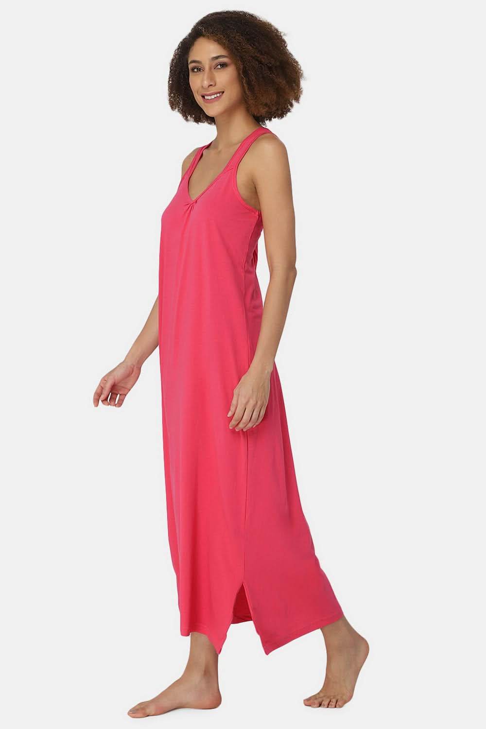 Intimacy Sleeveless Full-Length Night Slip | Ultra-Soft Cotton Comfort for All Seasons - Naidu Hall Family Store