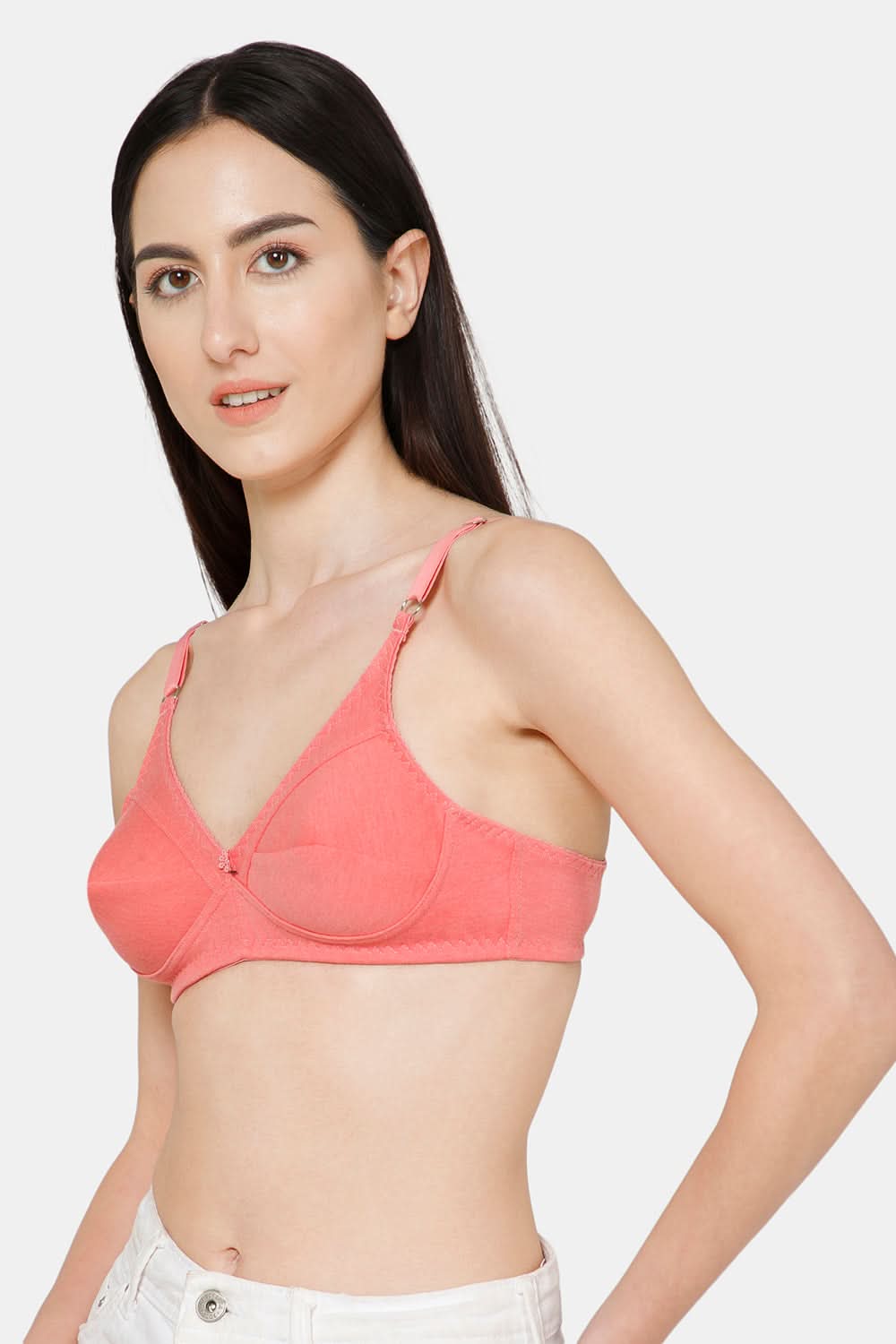 Naidu Hall Charmi Cotton Blend High-Coverage Non-Wired Saree and Salwar Bra with Adjustable Straps