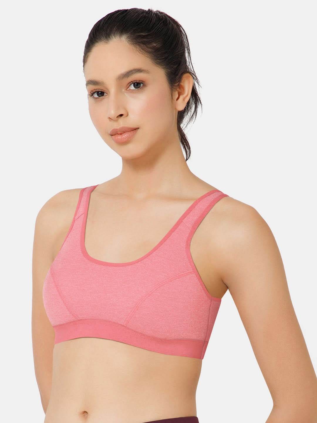 Naidu Hall Cotton Sports Bra - Erica | High Coverage, Cut & Sew Design, Effortless Comfort - Naidu Hall Family Store