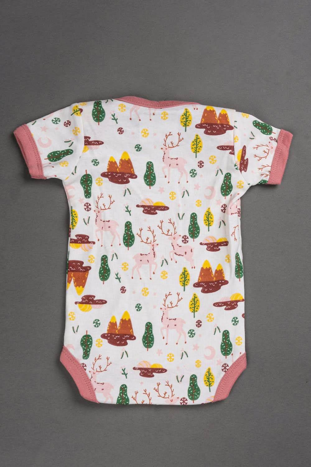 Oh Baby Cotton Interlock Knit Animal Print Infant Gift Set - Pink - S201 - Naidu Hall Family Store