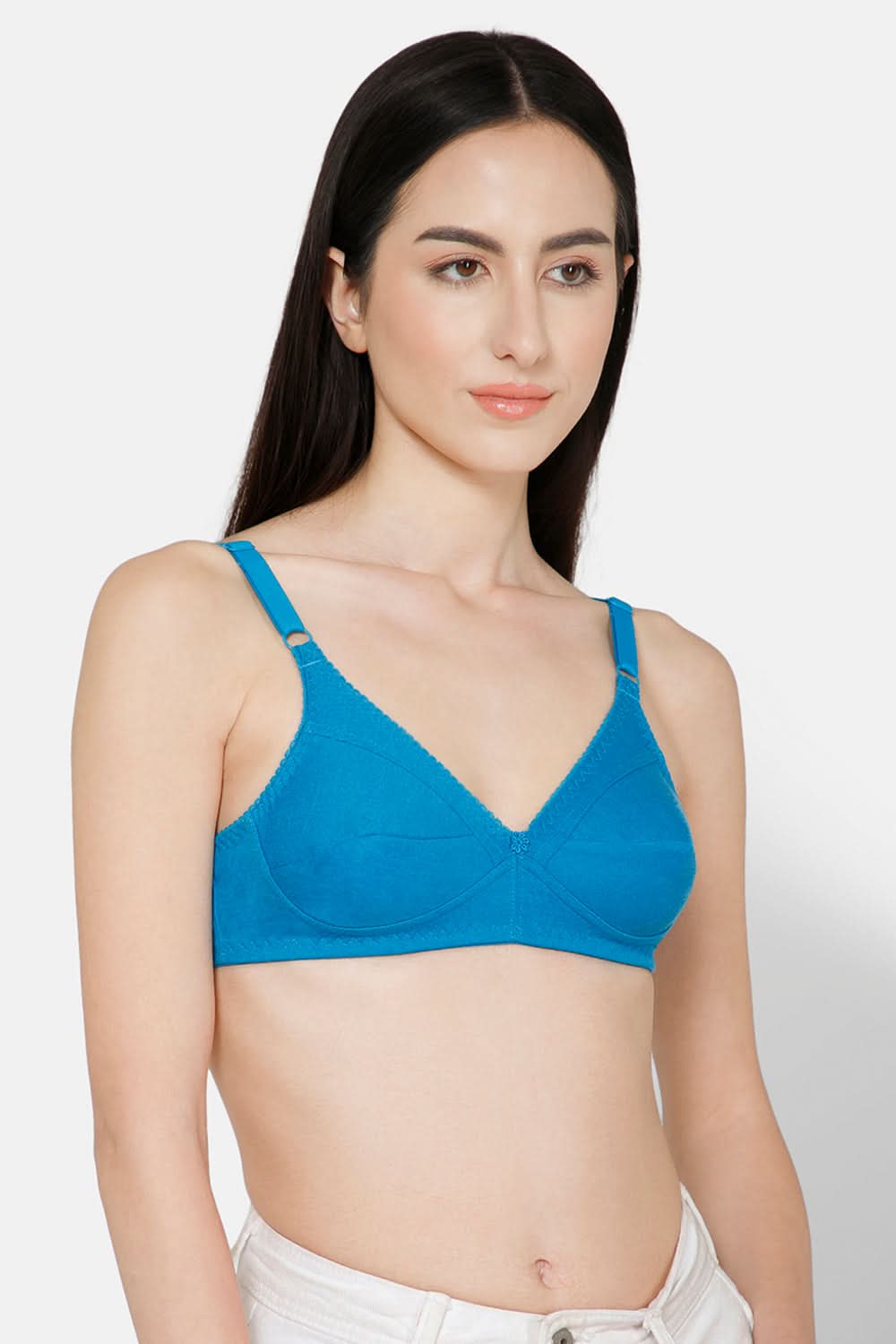 Naidu Hall Charmi Cotton Blend High-Coverage Non-Wired Saree and Salwar Bra with Adjustable Straps