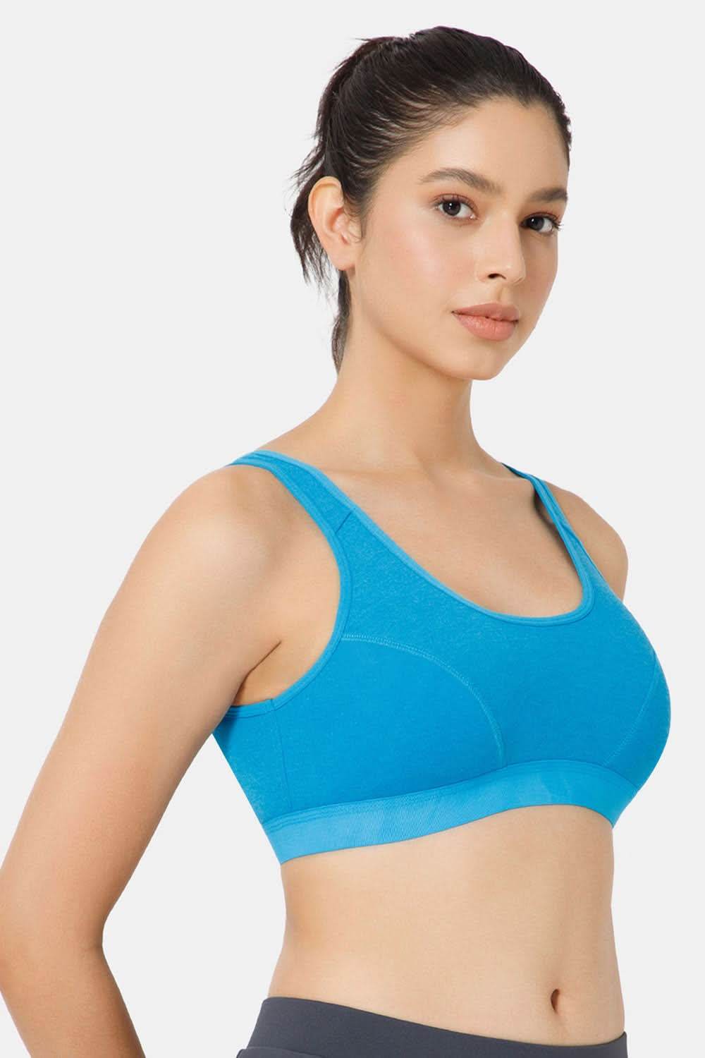 Naidu Hall Cotton Sports Bra - Erica | High Coverage, Cut & Sew Design, Effortless Comfort - Naidu Hall Family Store