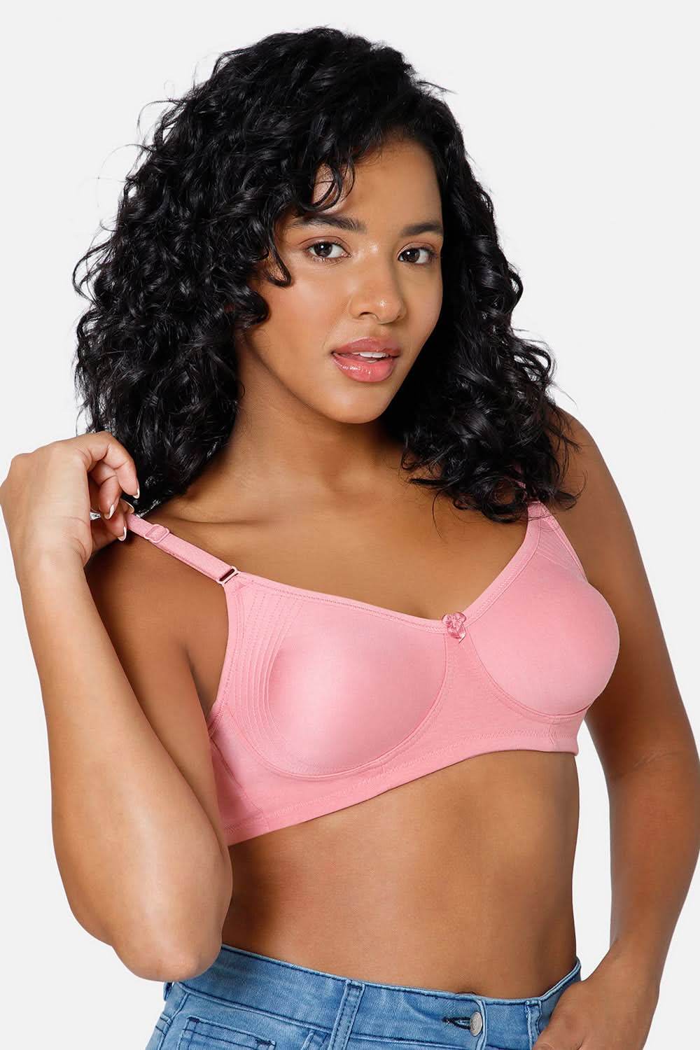 Everyday Full Coverage Non-Padded Intimacy T-Shirt Saree Bra - Rose Wood - DEFC - Naidu Hall Family Store