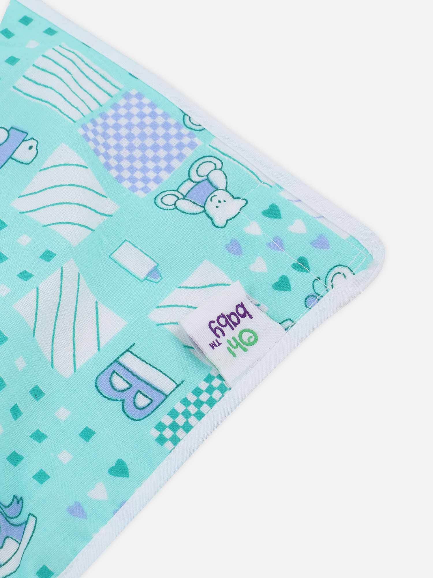 Oh Baby Printed Infants Detachable Massage Sheet Assorted -Cotton - Prfl - Naidu Hall Family Store