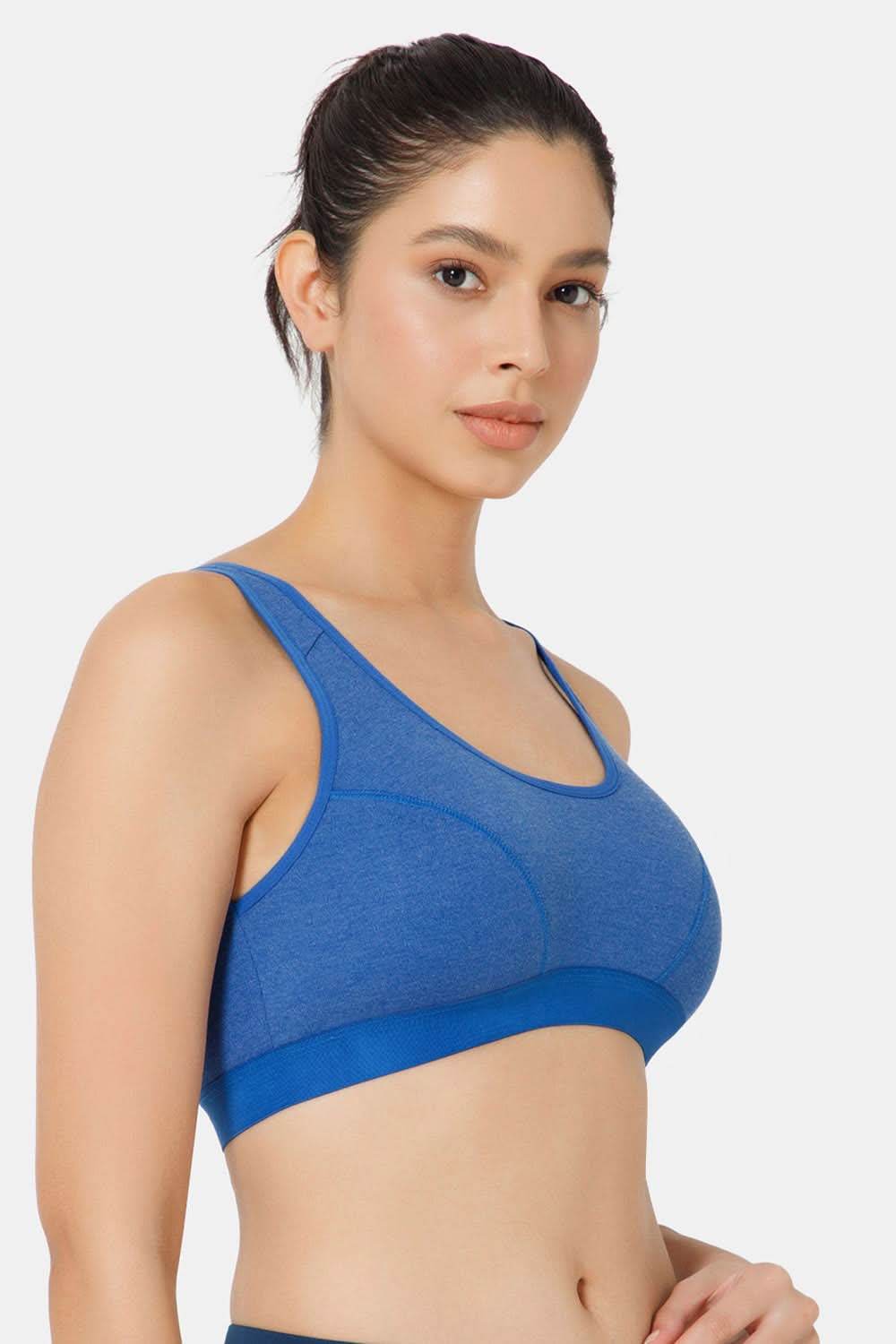 Naidu Hall Cotton Sports Bra - Erica | High Coverage, Cut & Sew Design, Effortless Comfort - Naidu Hall Family Store