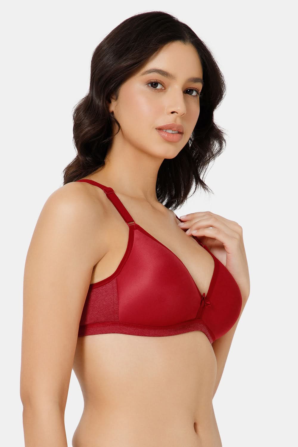 Nova Everyday Padded T-Shirt Bra in Red for Daily and Evening Wear