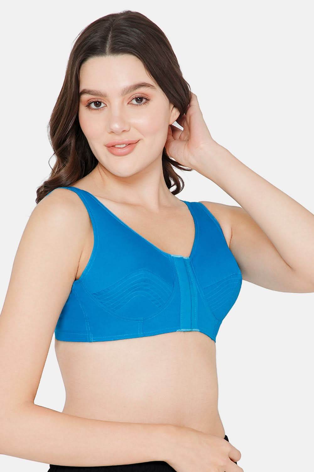 Naidu Hall High Coverage Non-Wired Non-Padded Front Open Cotton Saree Bra - NRPB - Naidu Hall Family Store