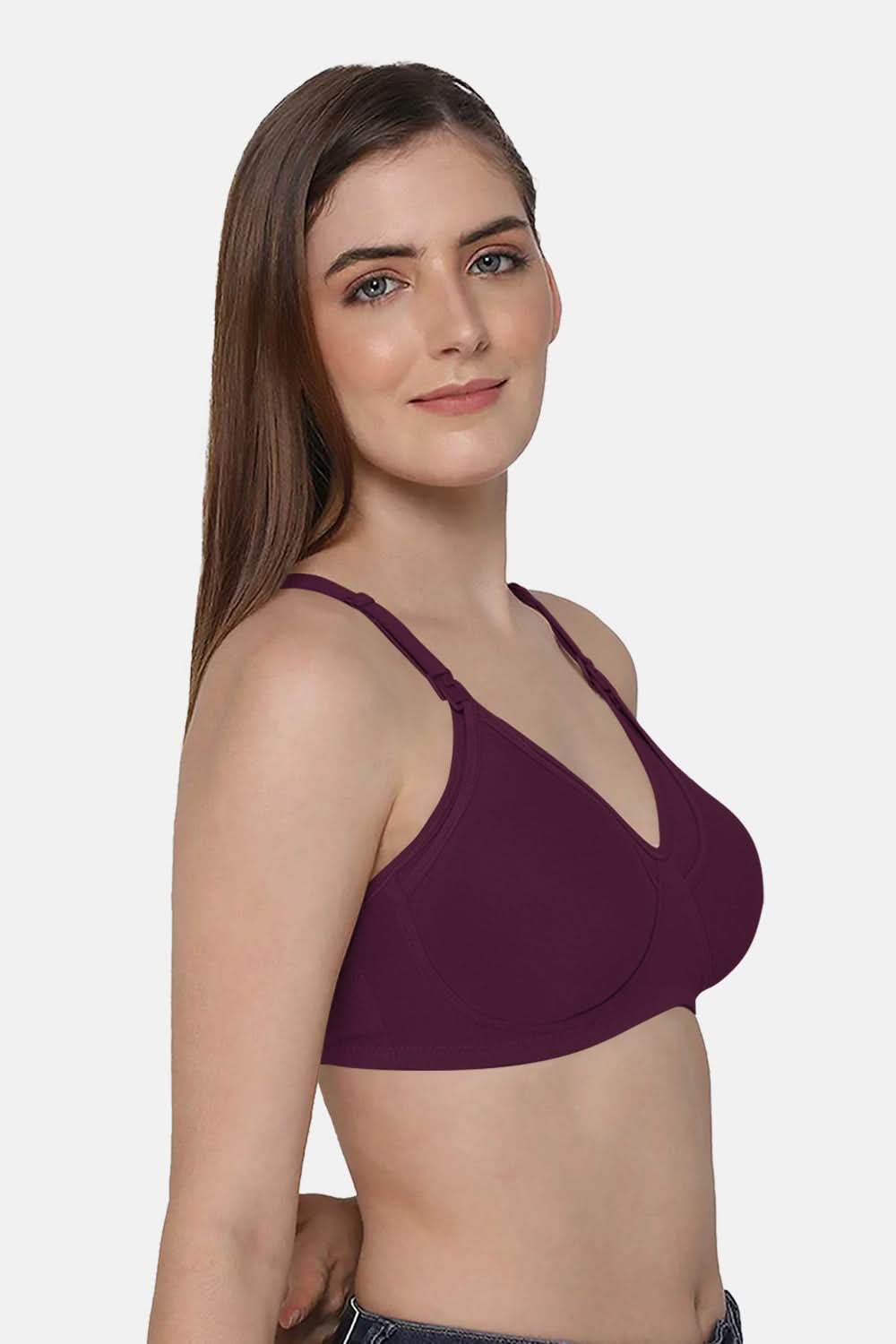 Moisture absorbent Cotton Blend Medium Coverage Non-Padded Intimacy Nursing Bra Other Shades- FB909 - Naidu Hall Family Store
