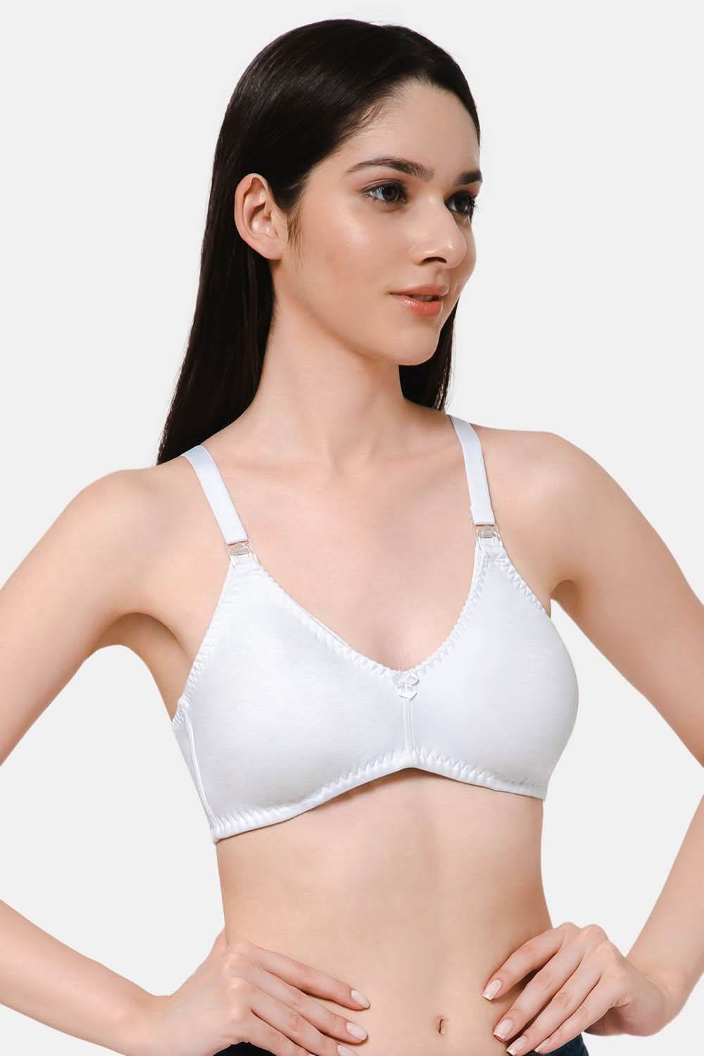 Moisture absorbent Cotton Blend Medium Coverage Non-Padded Intimacy Nursing Bra - FB909 - Naidu Hall Family Store