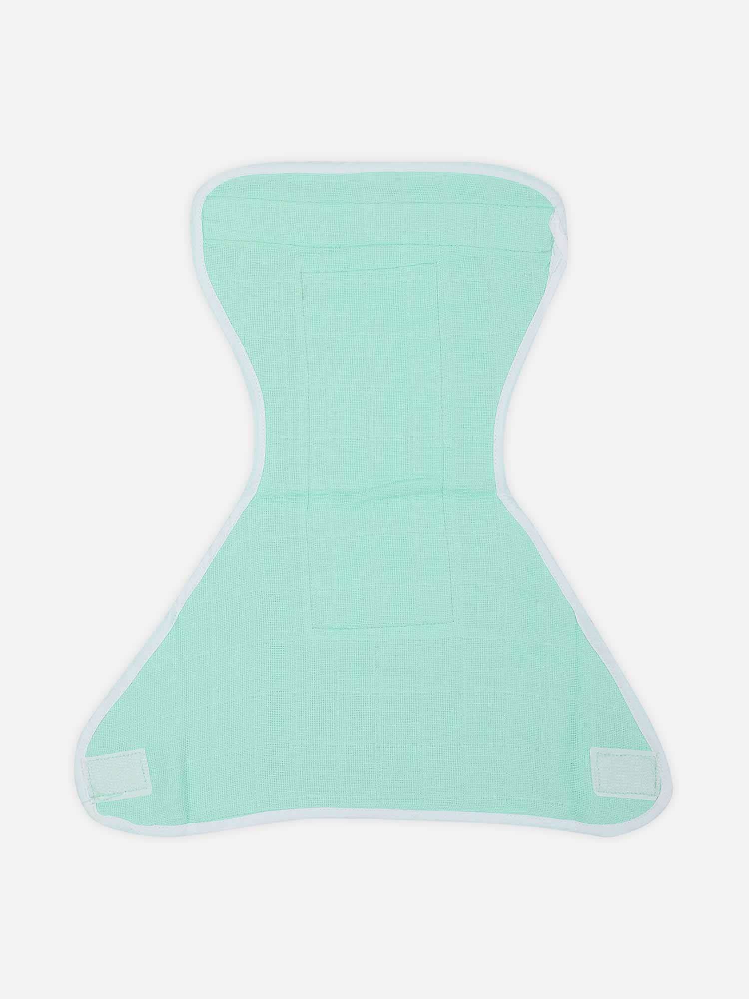 Oh Baby Plain Velcro Nappies Green - Ltpl - Naidu Hall Family Store